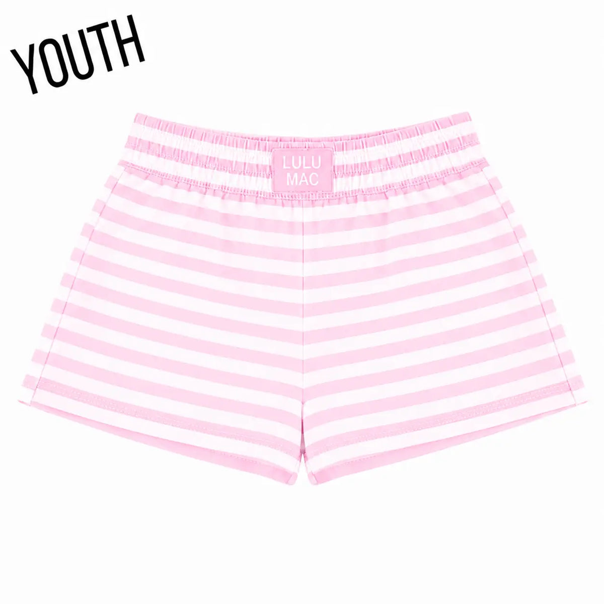 LULU MAC | Light Pink Stripe Shorts