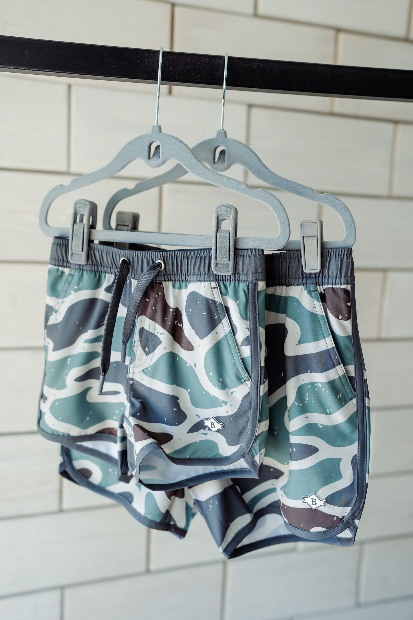 Toddler Burlebo Swim Trunk - Jumbo Retro Duck Camo
