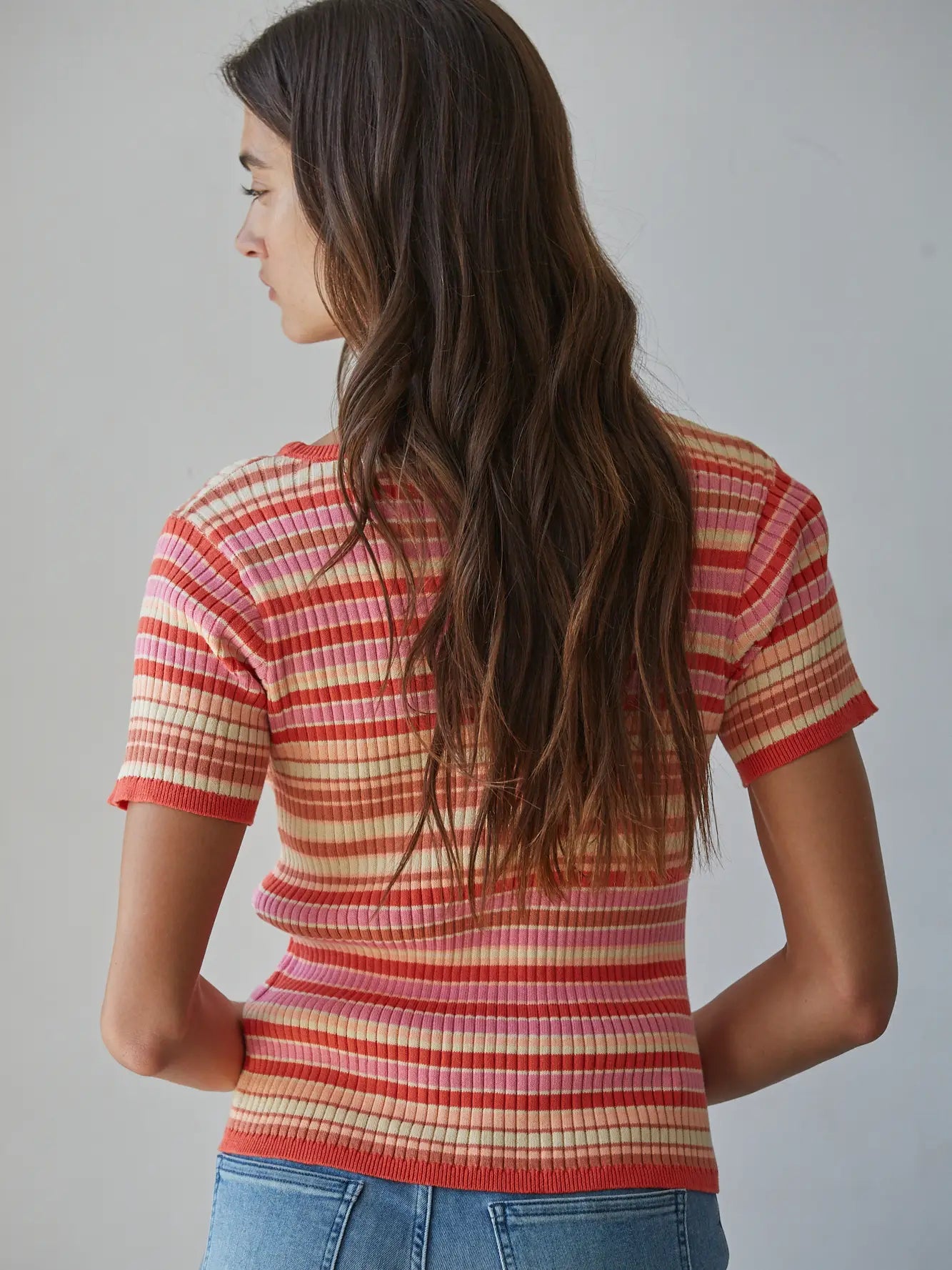 Strawberry Pink Knit Sweater