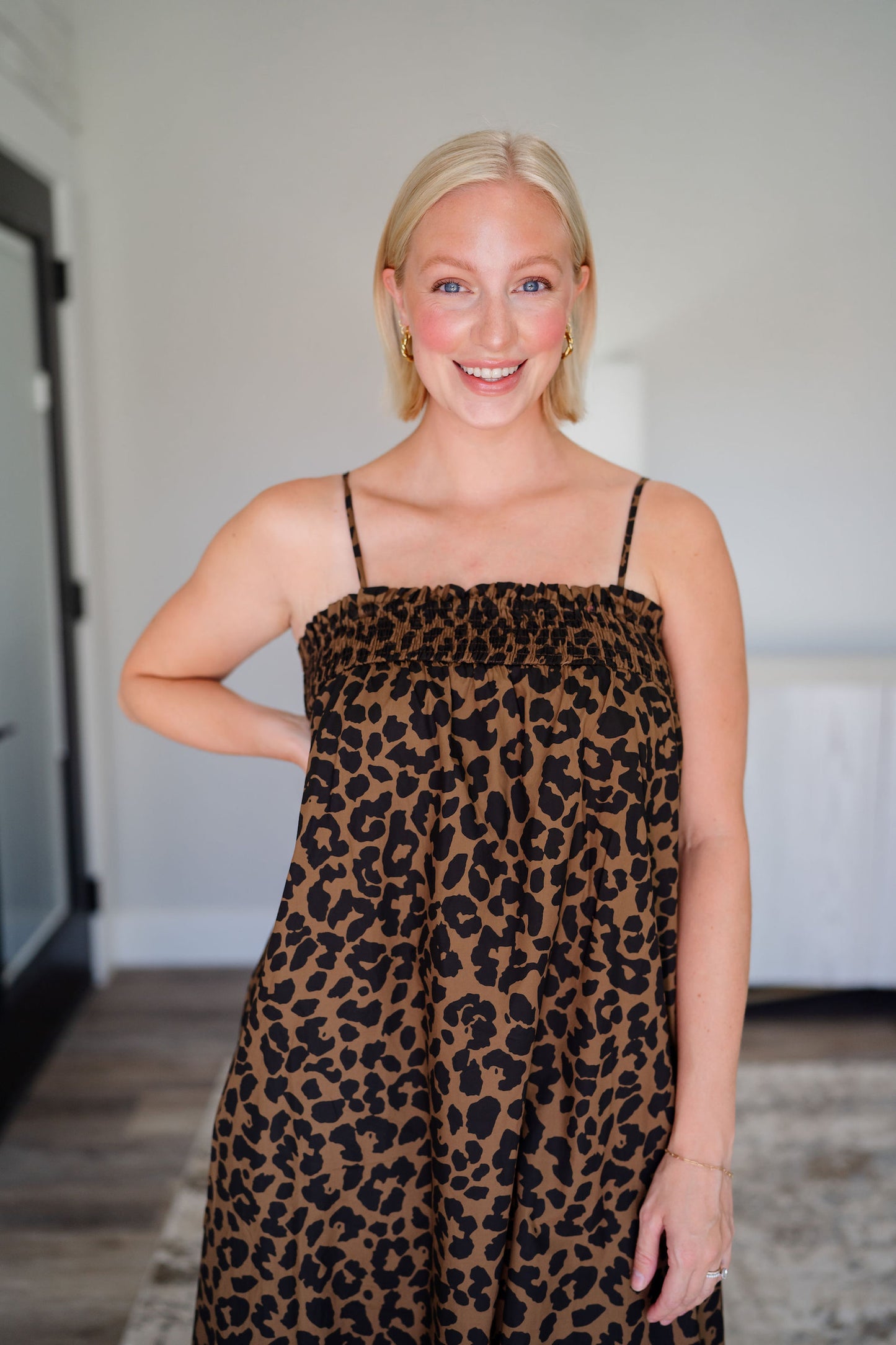 Maya Leopard Maxi Dress