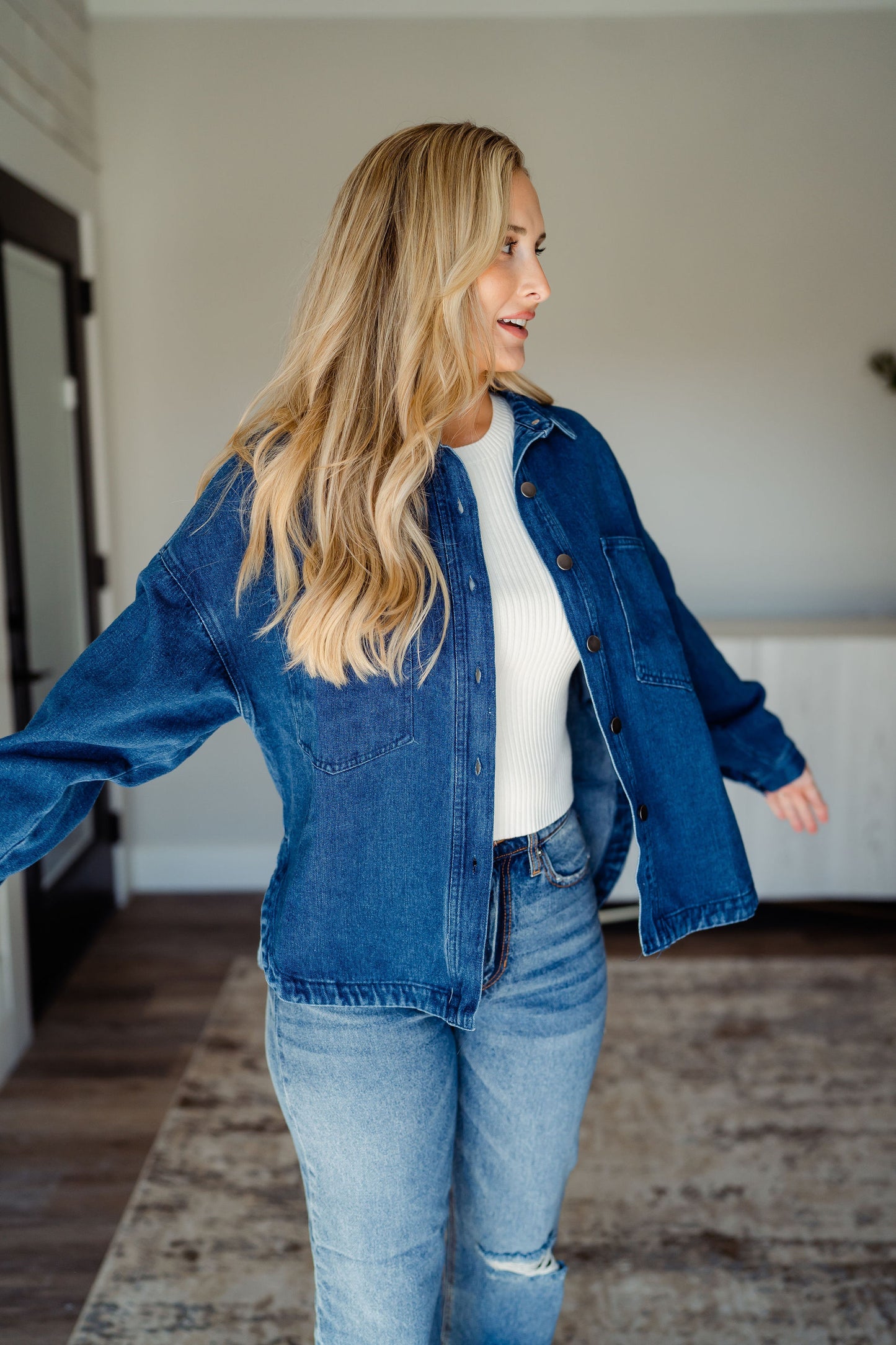Daring Denim Shacket