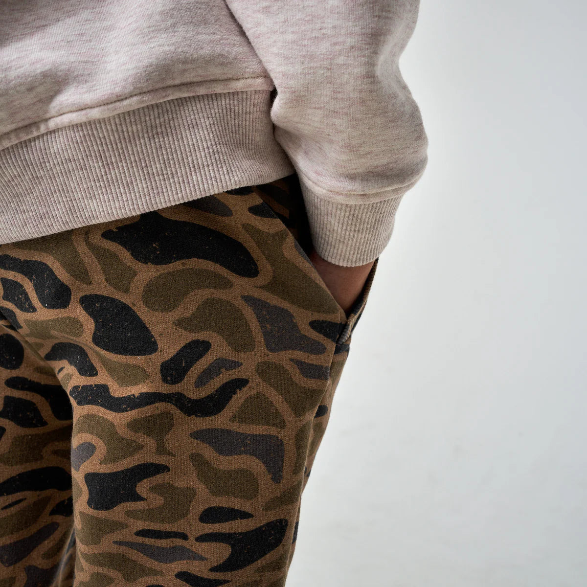 Boys Burlebo Fleece Joggers - Gauge Camo