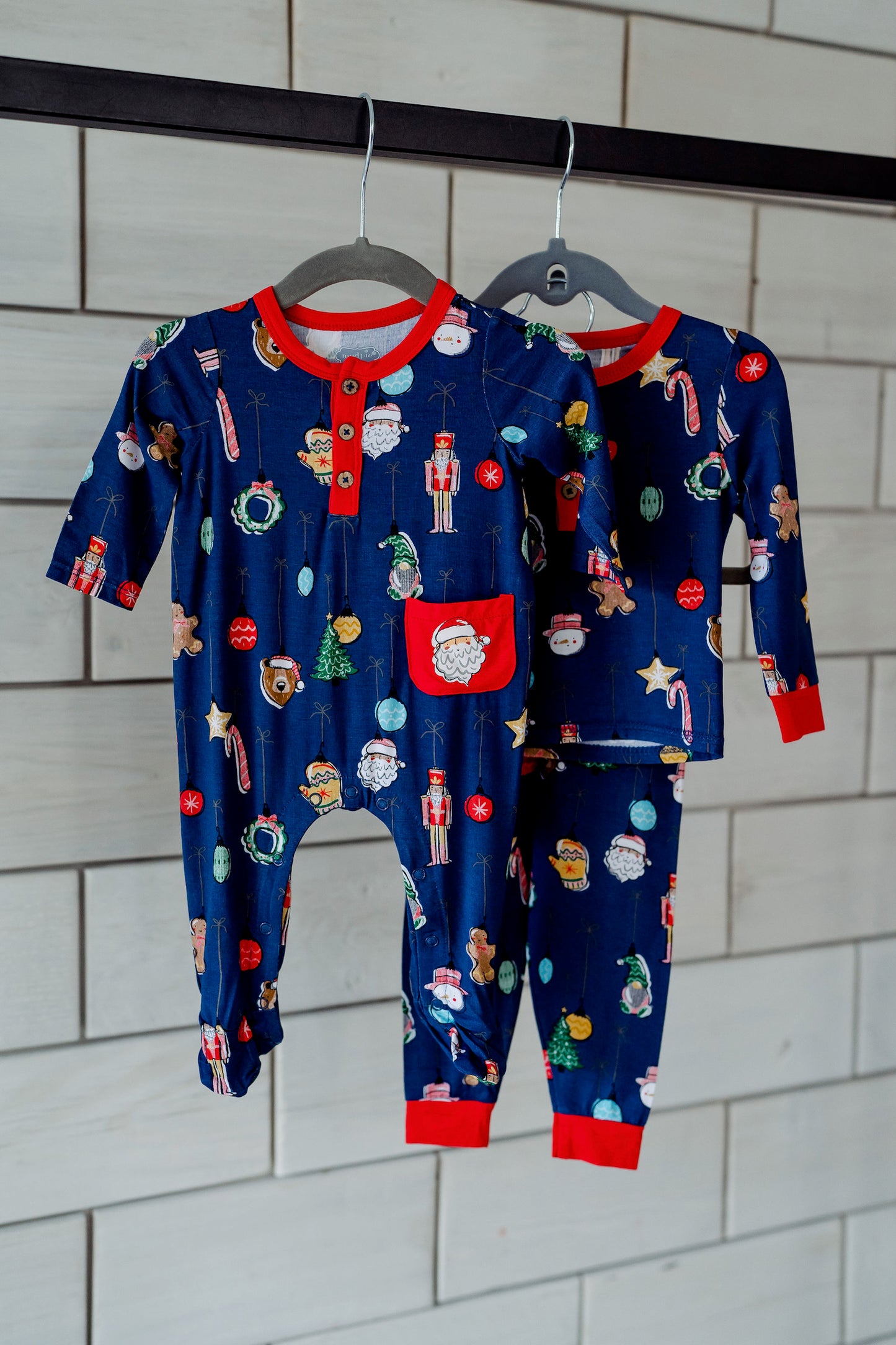 Navy Ornament Toddler Pajamas