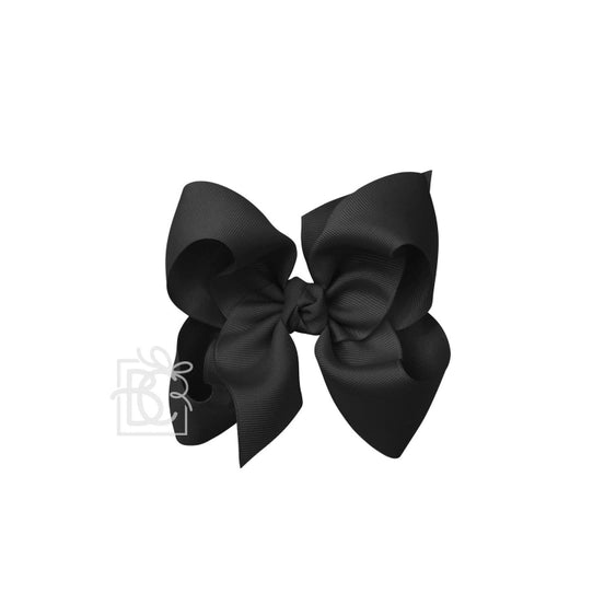 Grosgrain Double Knot Bow | Black