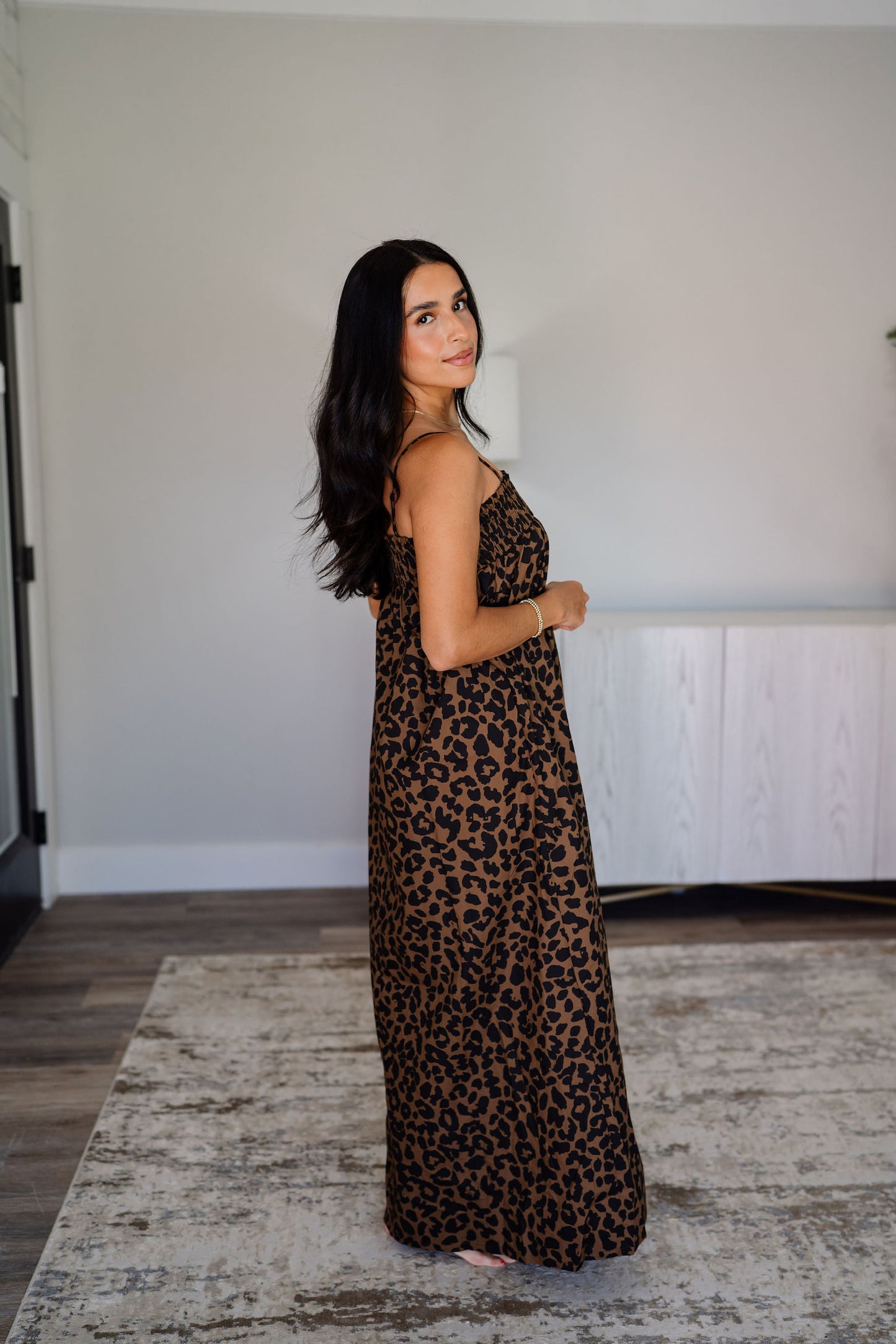 Maya Leopard Maxi Dress