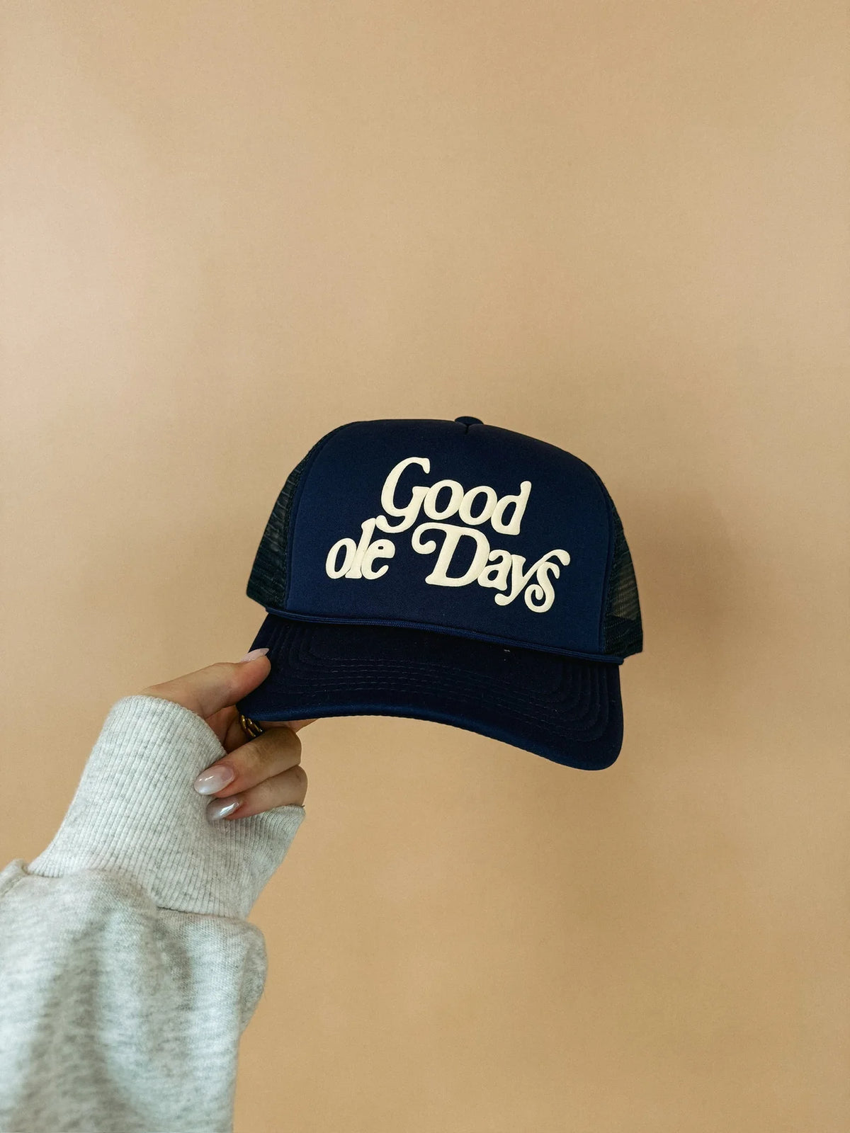 Good Ole Days Trucker Hat - Navy/Cream