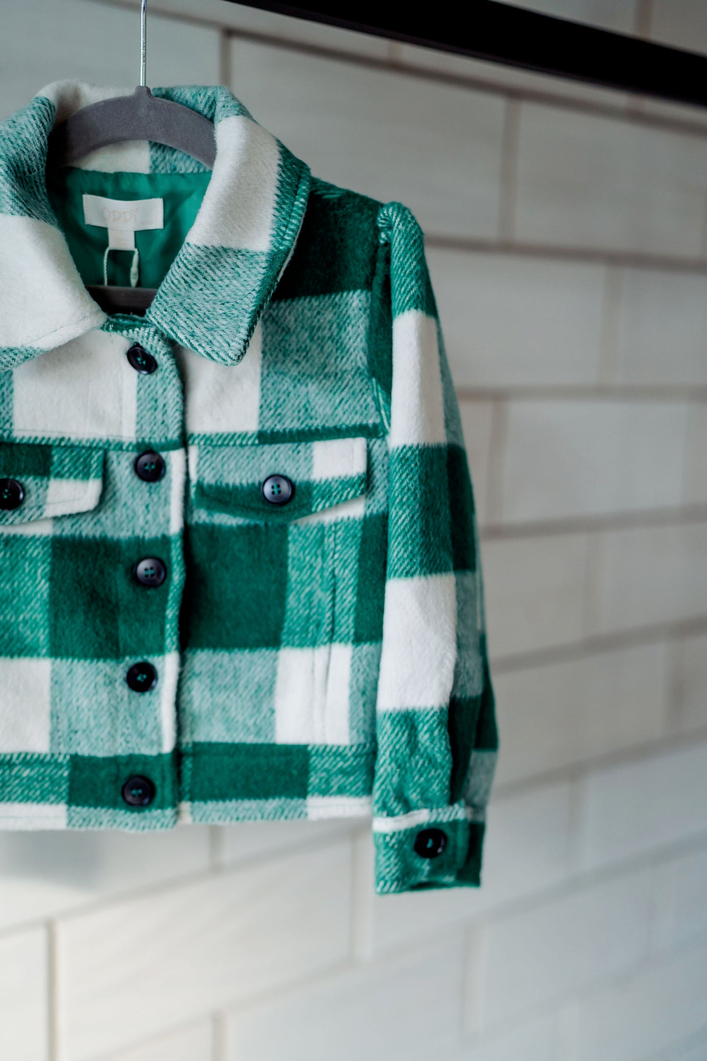 Winter Daze Green Plaid Shacket