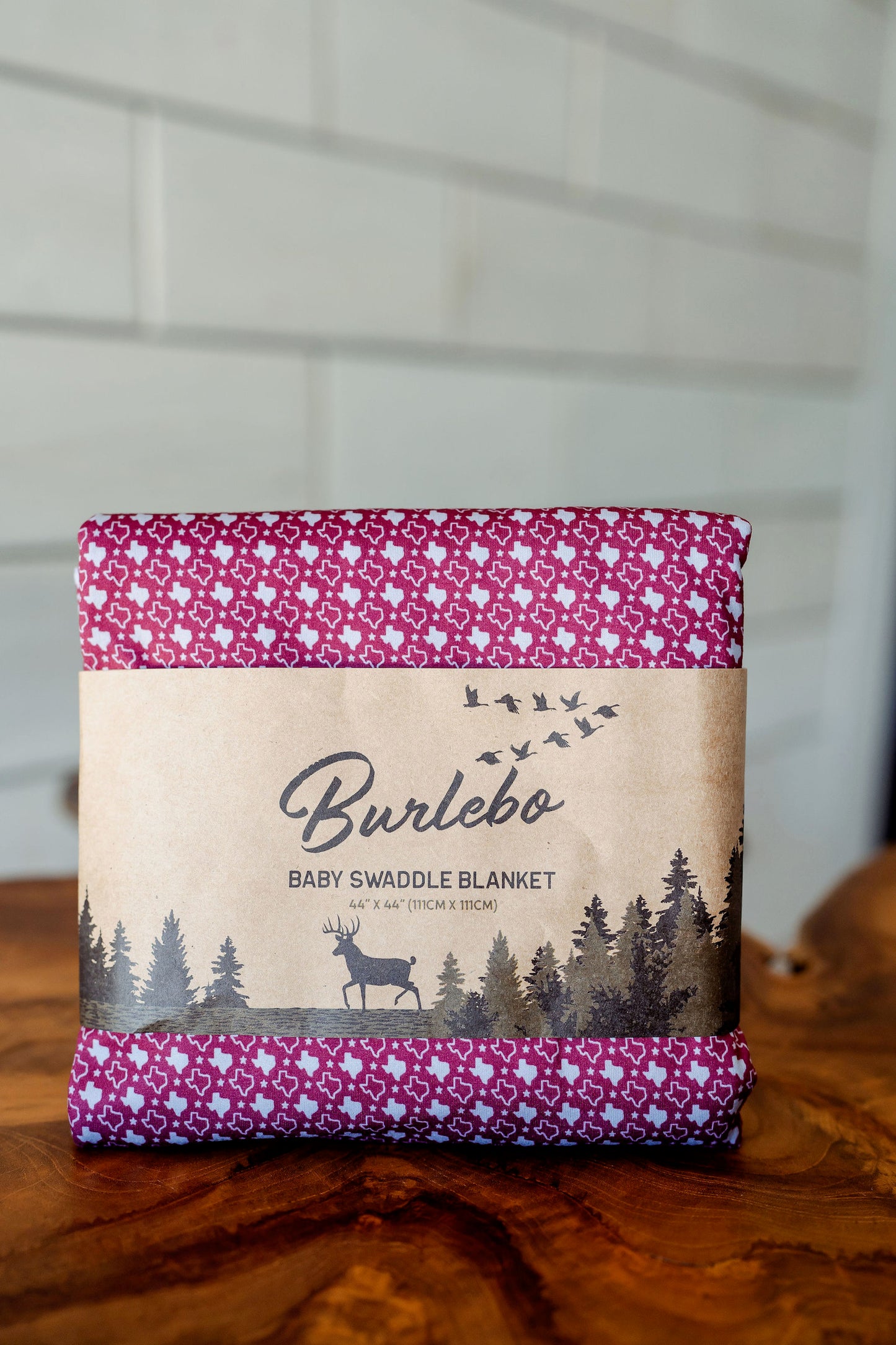Baby Burlebo Texas Maroon Swaddle