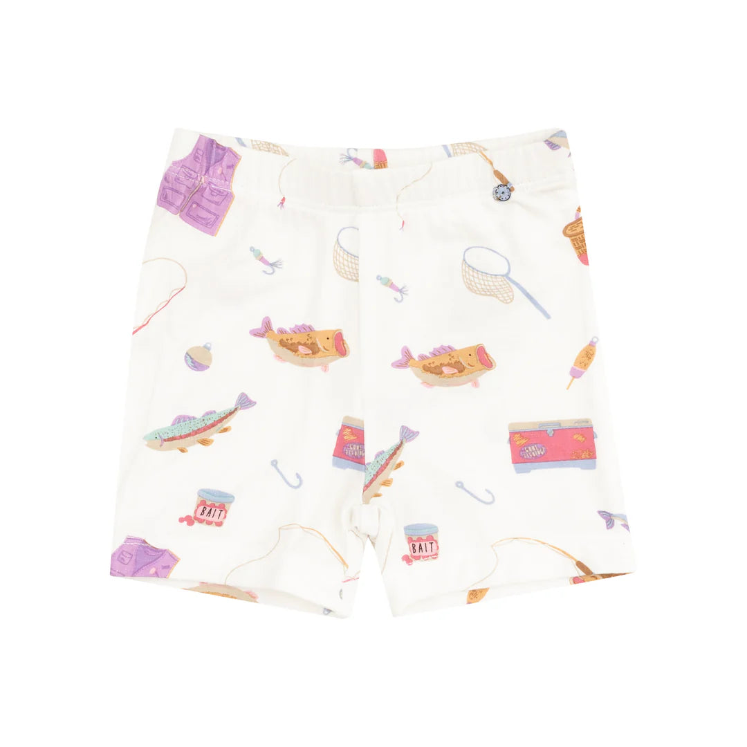 Angel Dear Pink Fishing Things Short Loungewear Set