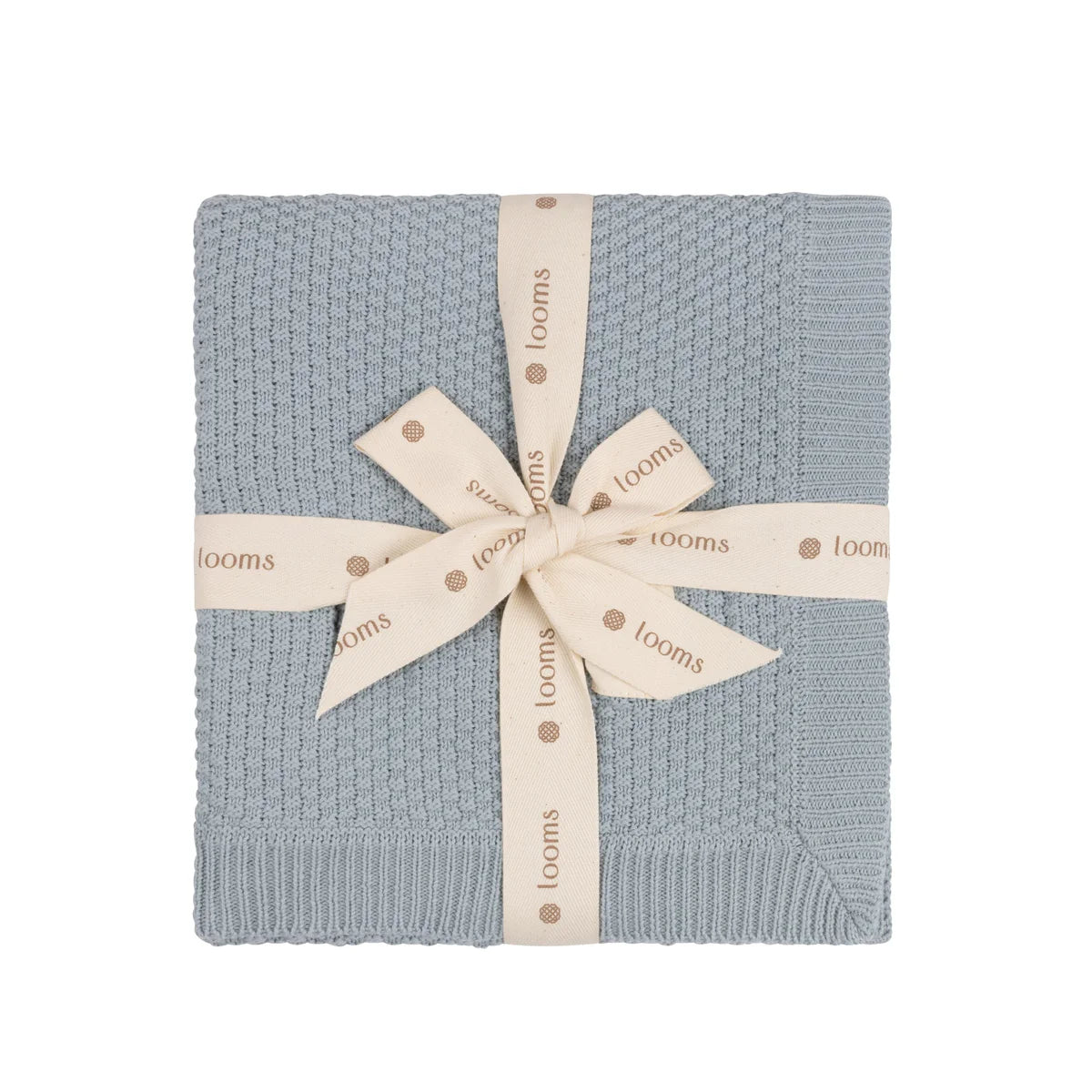Moss Knit Collection - Blue Blanket