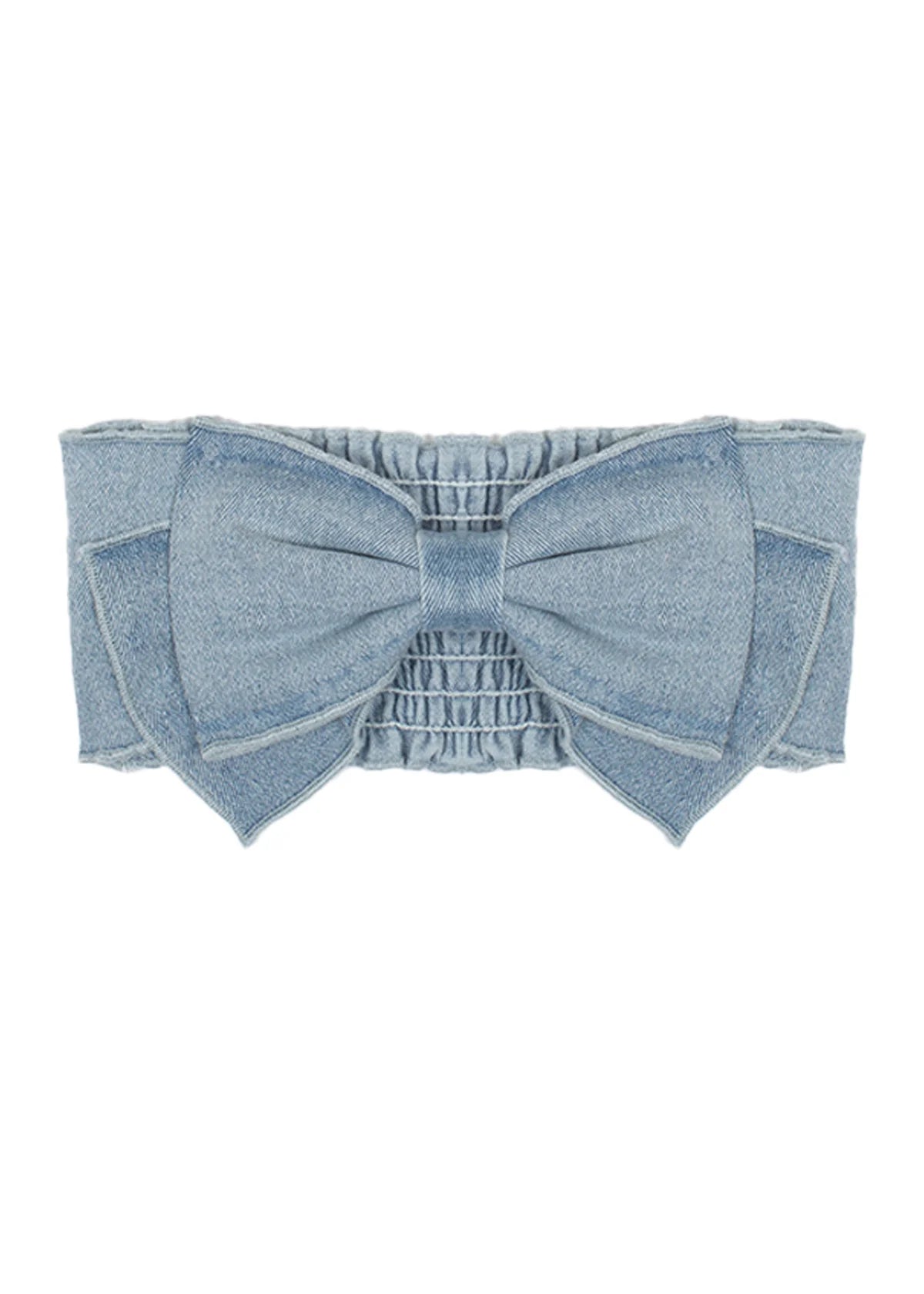 Sunset Fields Blue Baby Headband Bow