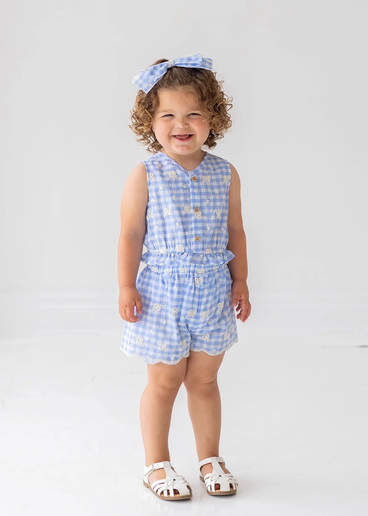 Barnyard Babe Blue Two Piece Short Set