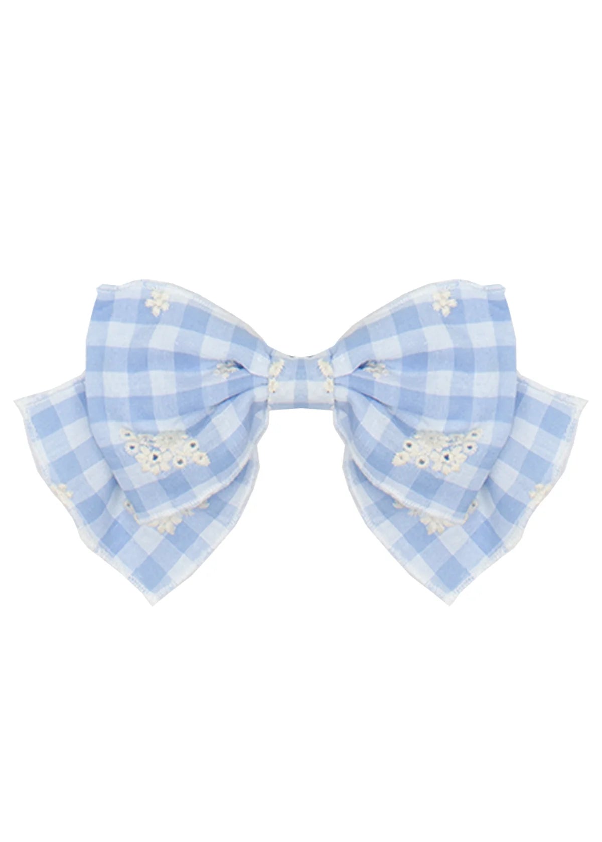 Barnyard Babe Blue Clip Bow