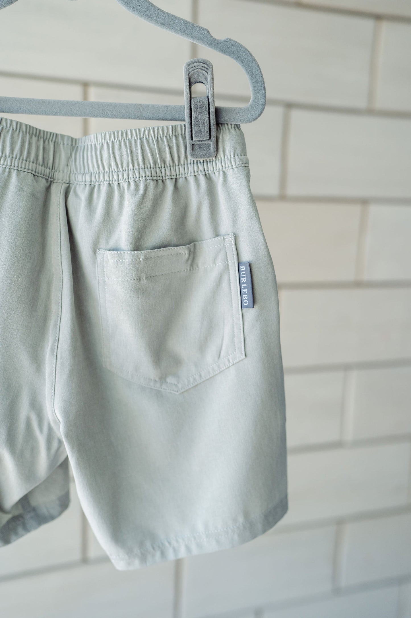 Boys Burlebo Athletic Shorts - Light Grey