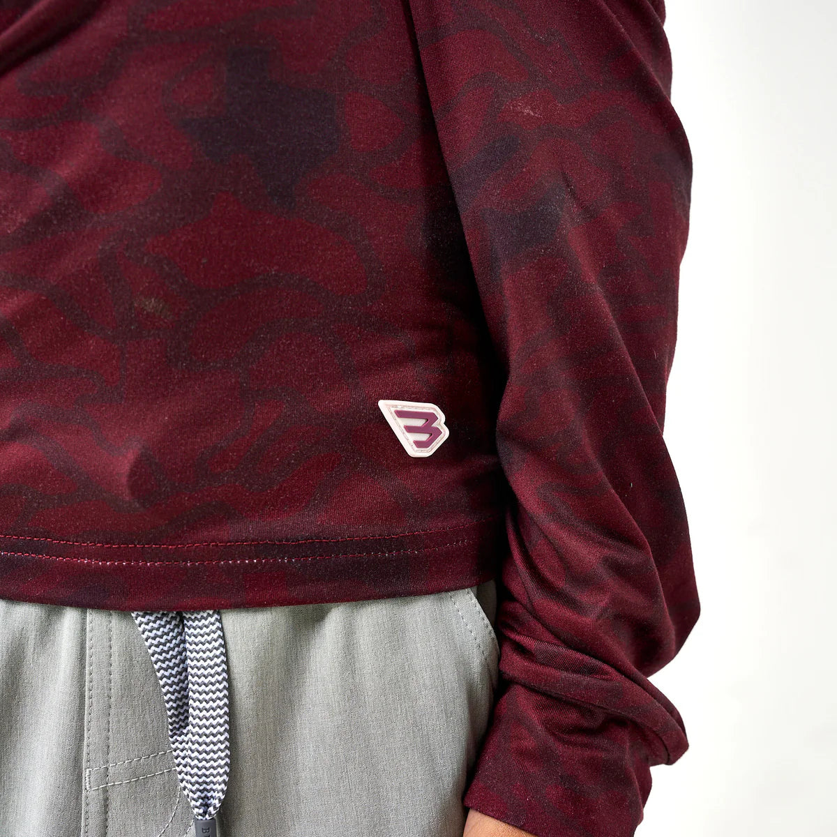 Toddler Burlebo Performance Hoodie - Maroon Texas Camo