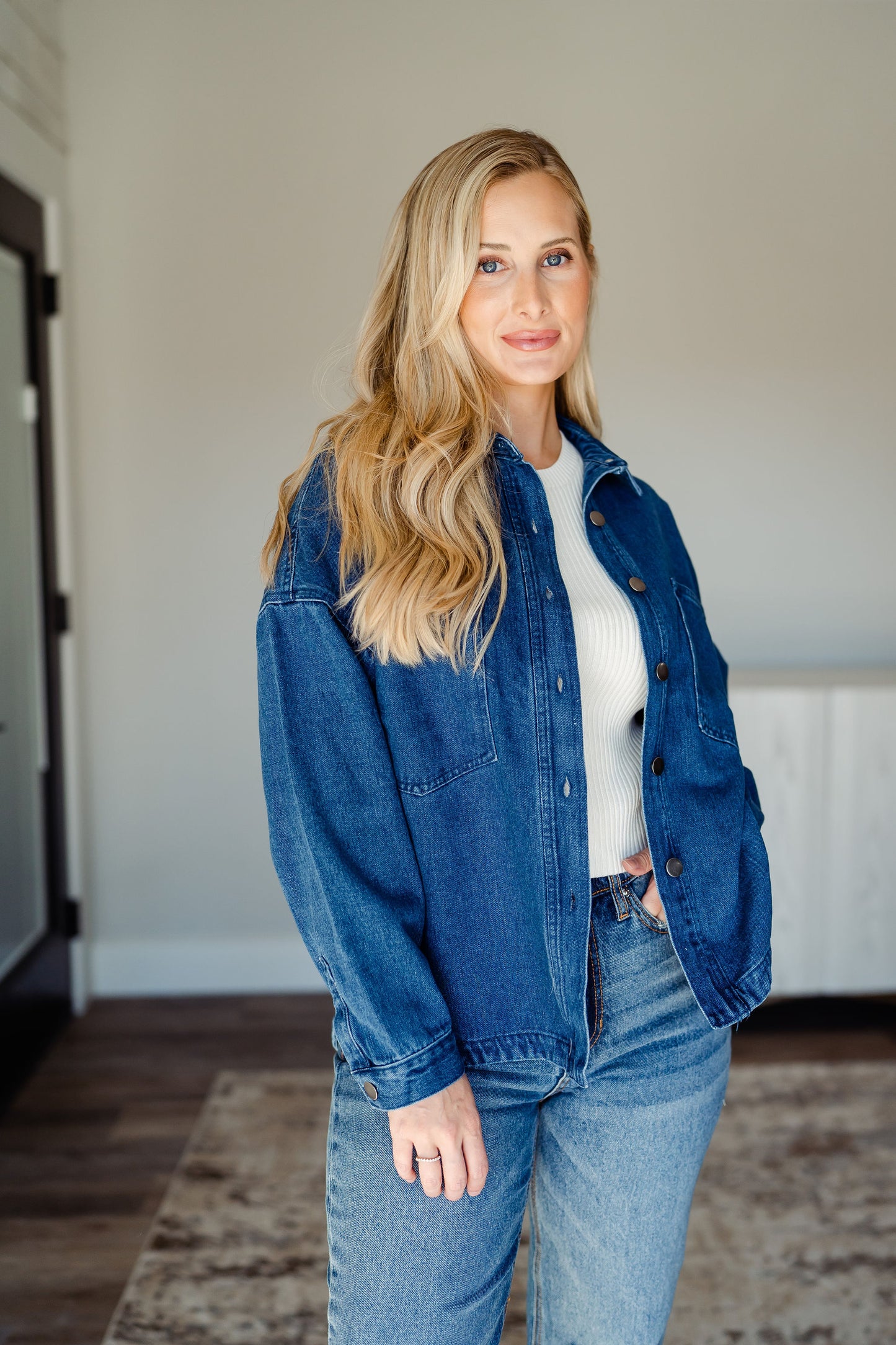 Daring Denim Shacket