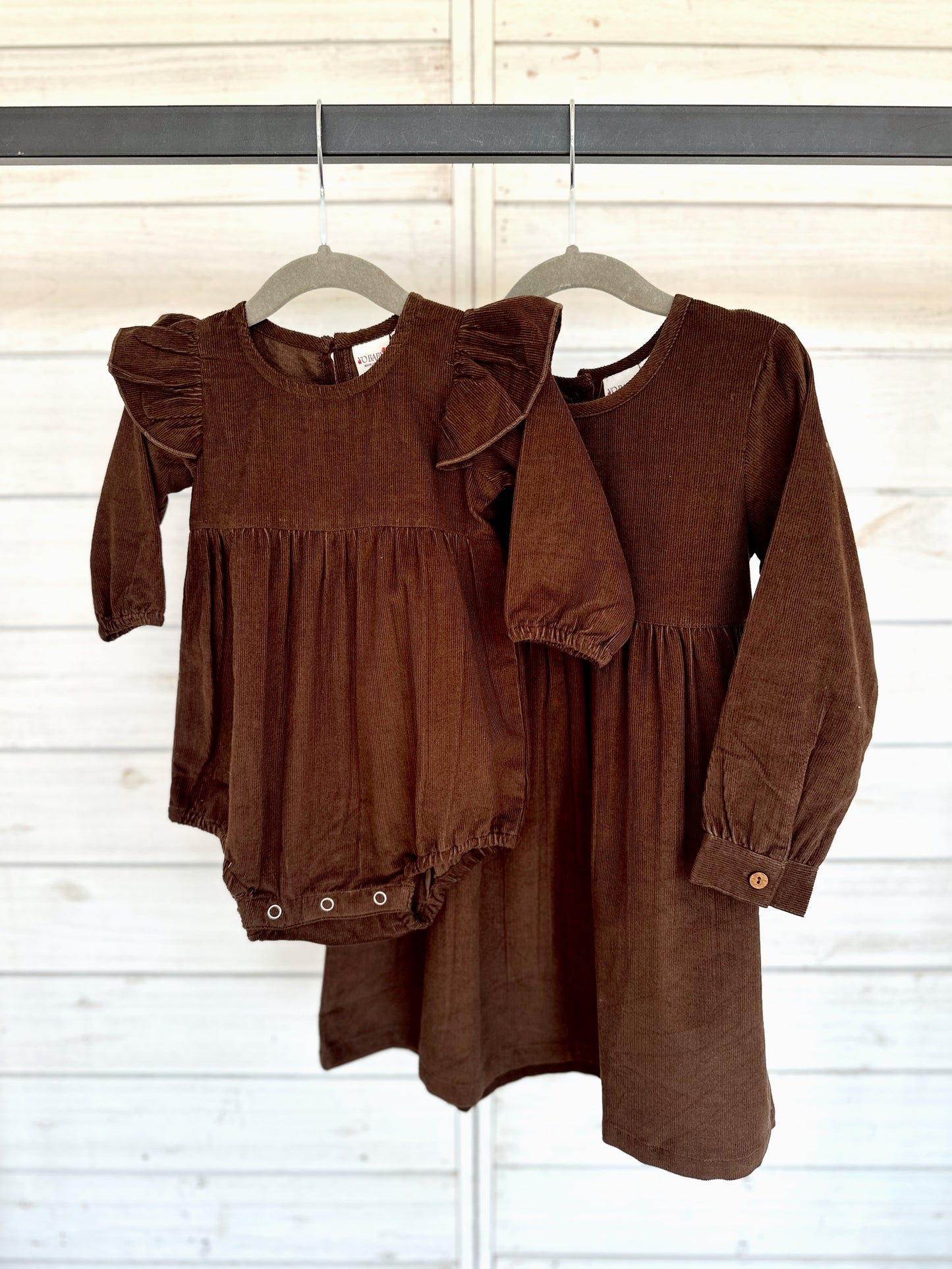 Chocolate Corduroy Romper