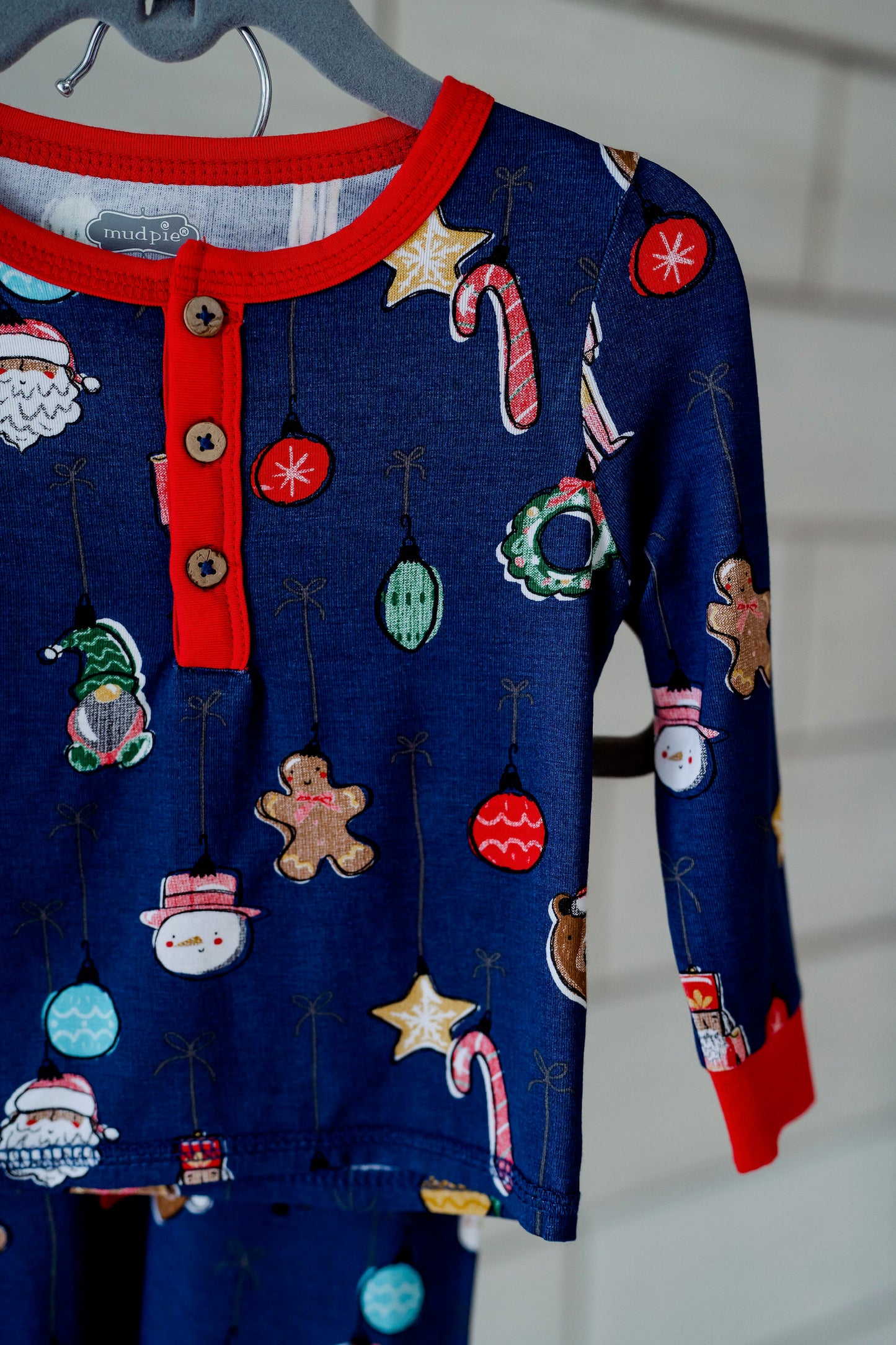 Navy Ornament Toddler Pajamas