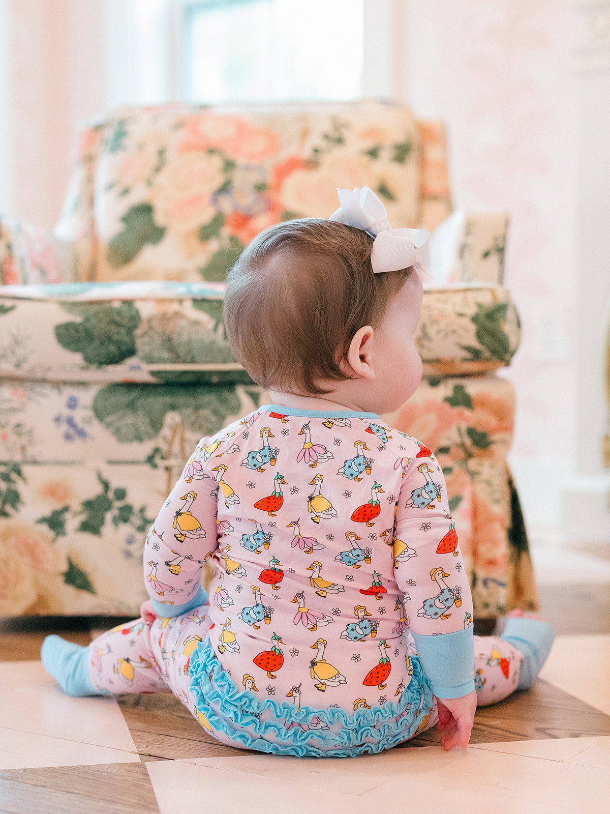 Poppy Kids Co Silly Goose Ruffle Romper