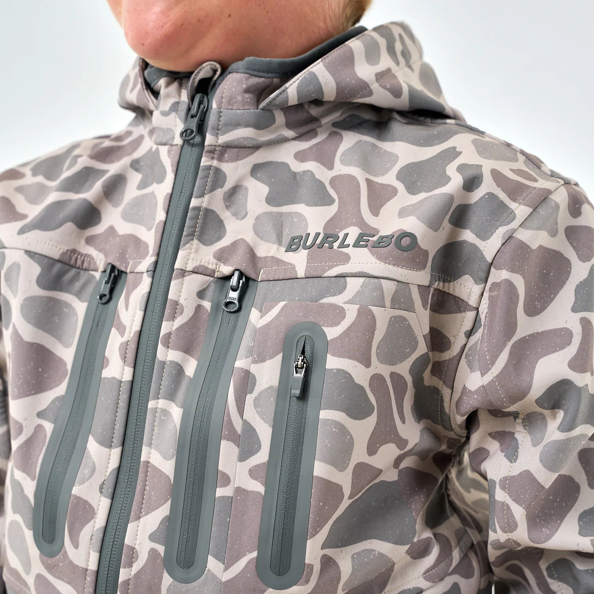 Boys Burlebo Challenger Jacket - Classic Deer Camo