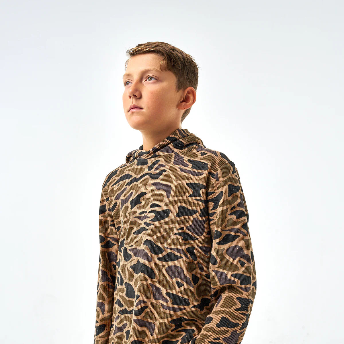 Boys Burlebo Thermal Hoodie - Gauge Camo