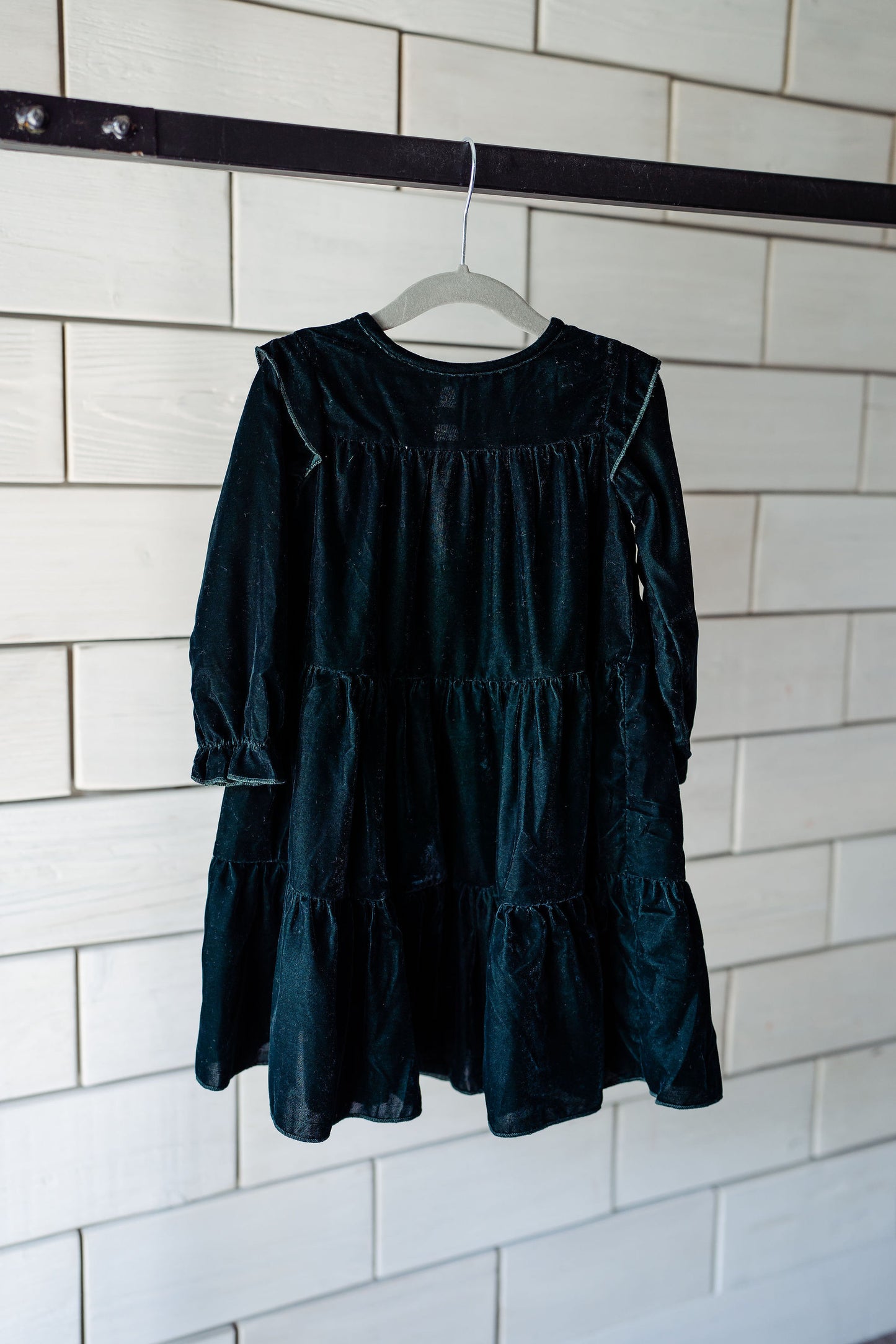 Emerald Velvet Dress