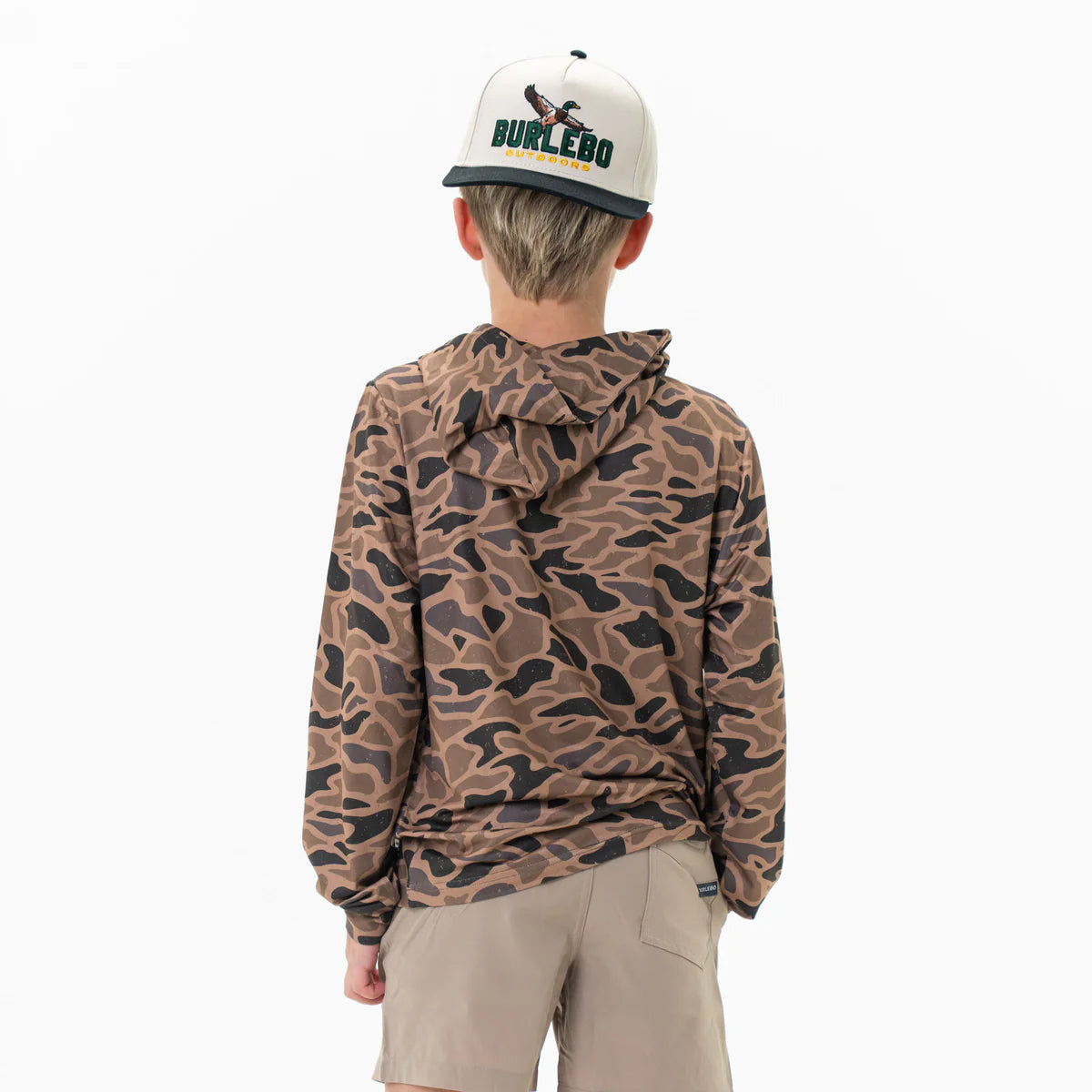 Boys Burlebo Performance Hoodie - Gauge Camo