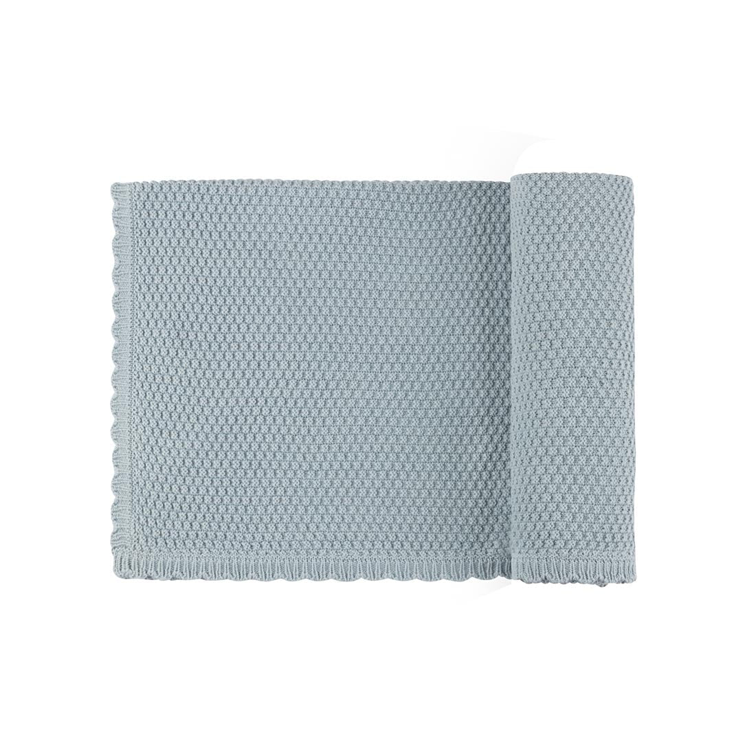 Moss Knit Collection - Blue Blanket