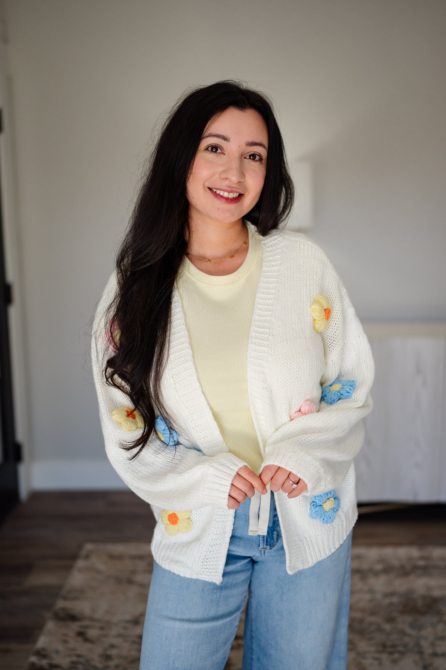 Crochet Flower Cardigan