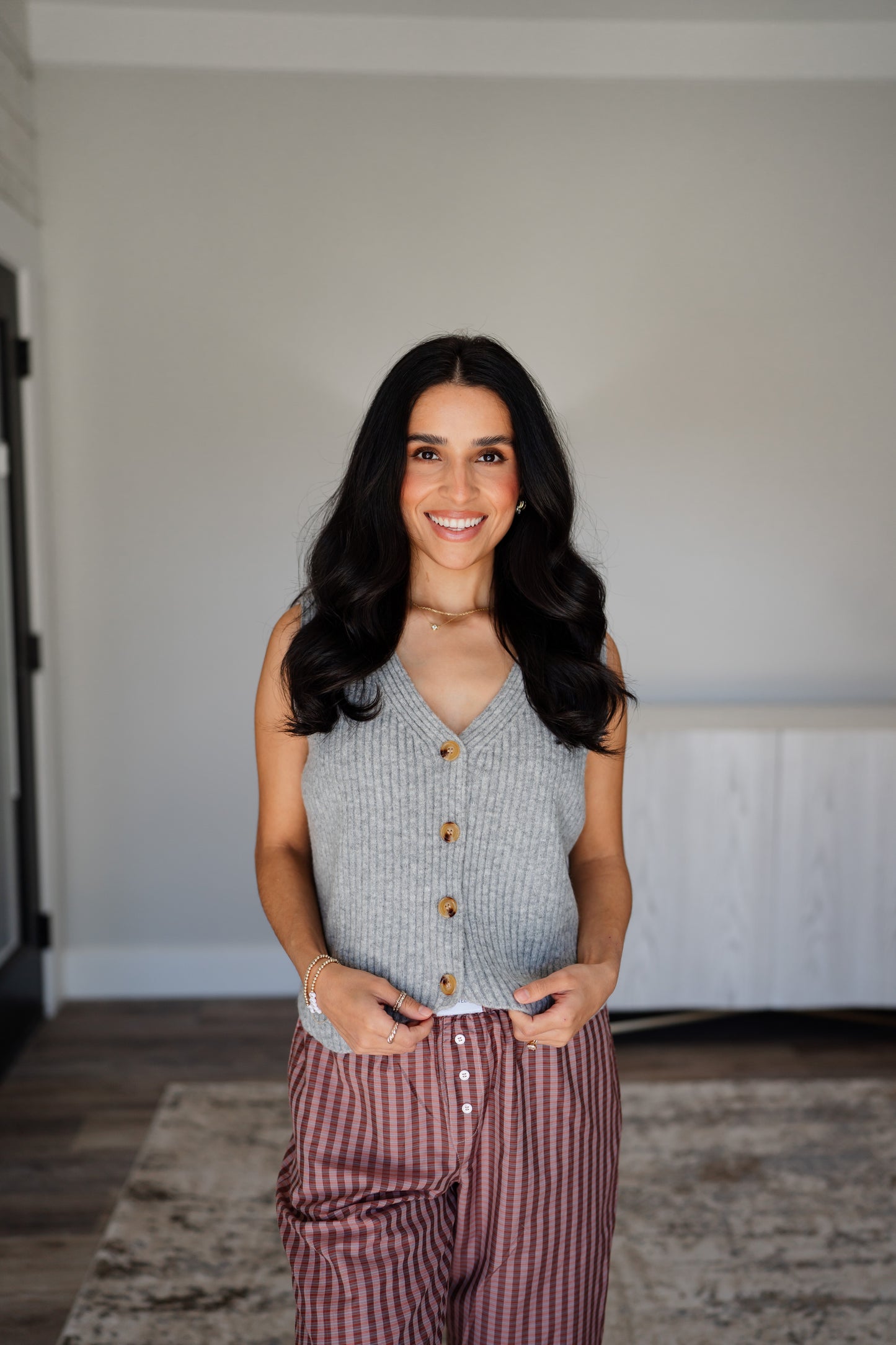 Heather Ribbed Vest