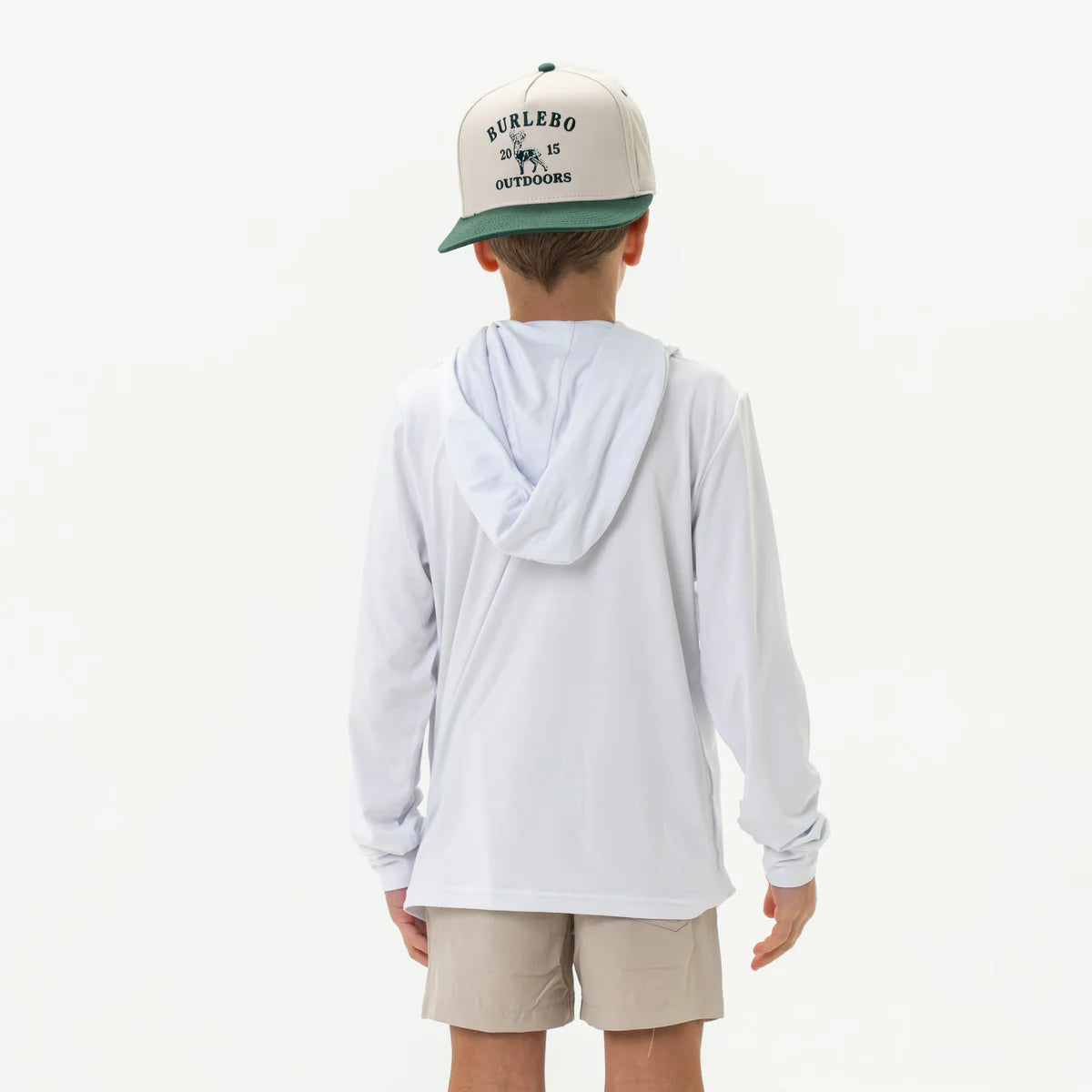 Boys Burlebo Performance Hoodie - White
