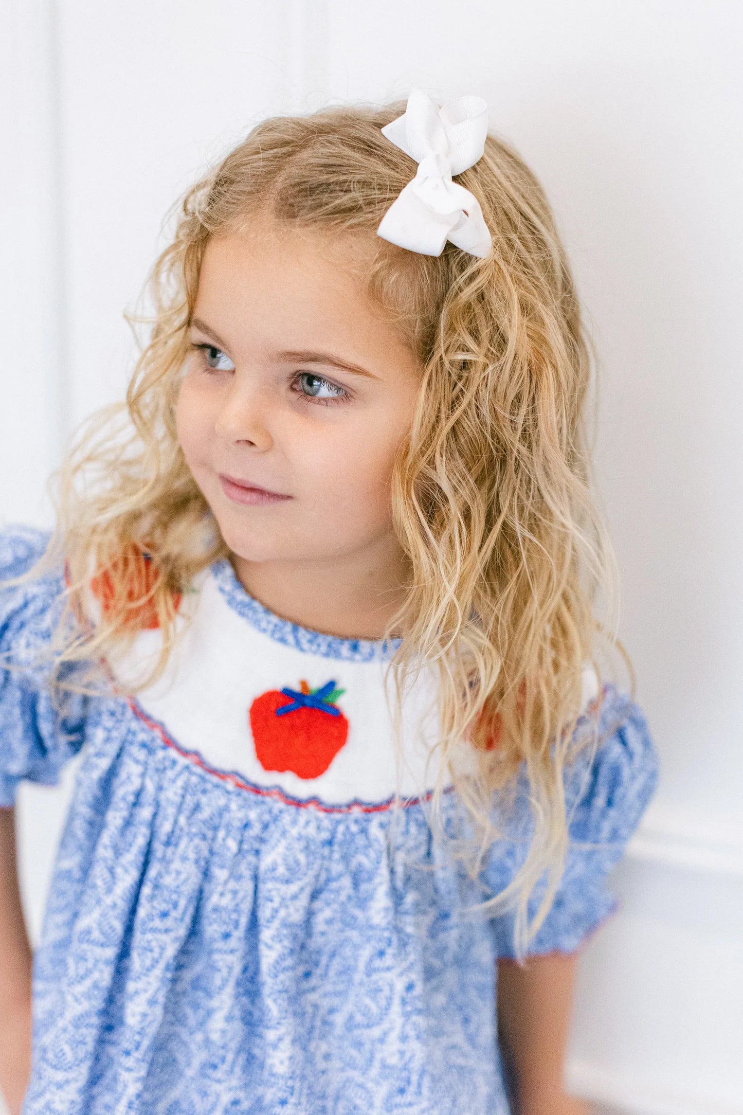 Poppy Kids Co. Blue Apple Dress
