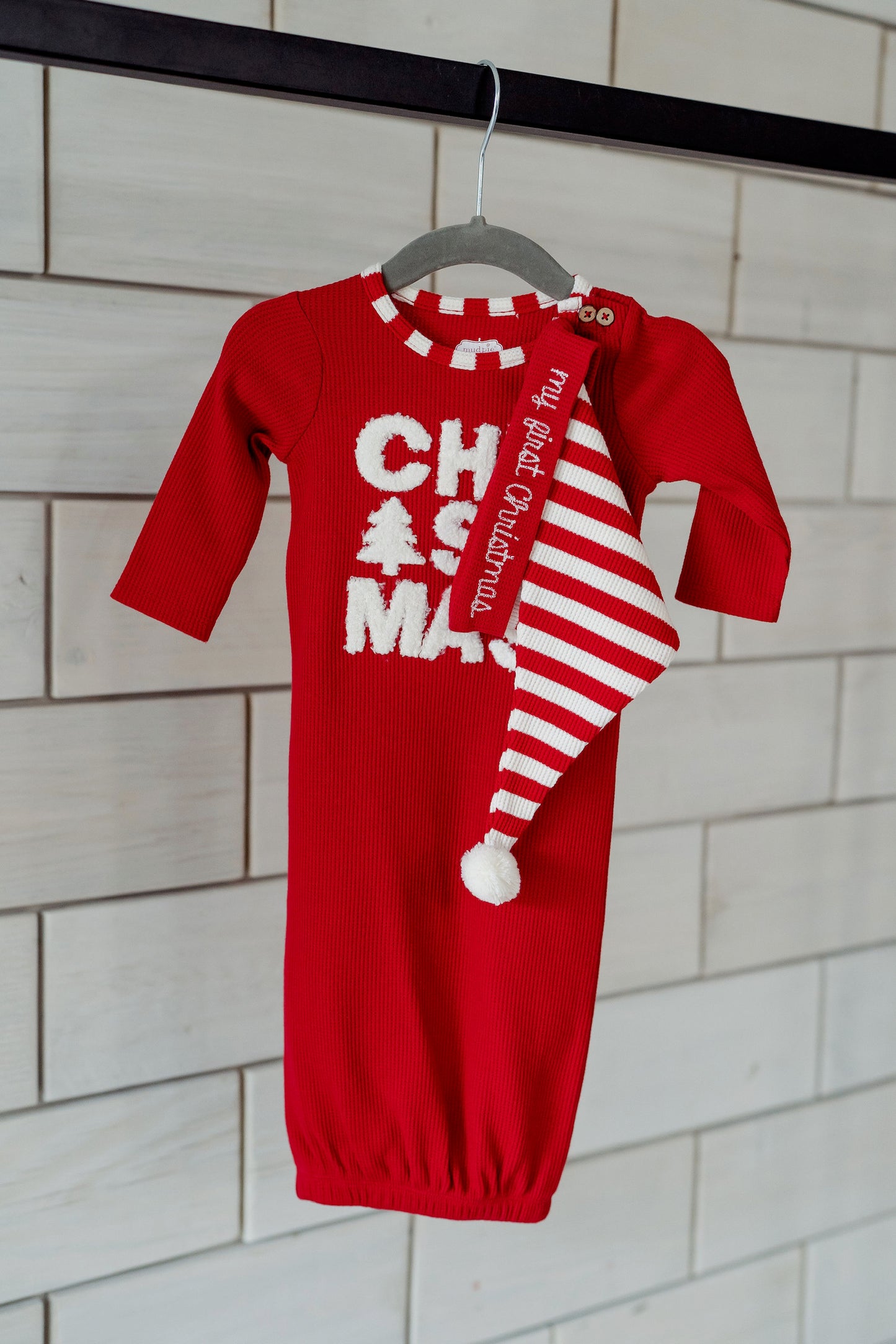 Boucle Christmas Sleeper Gown Set