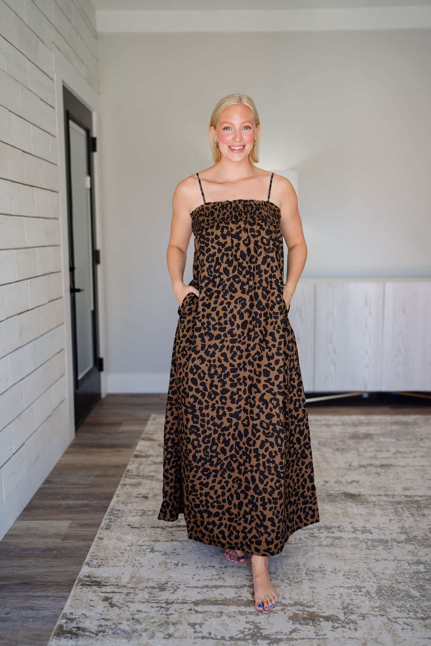 Maya Leopard Maxi Dress