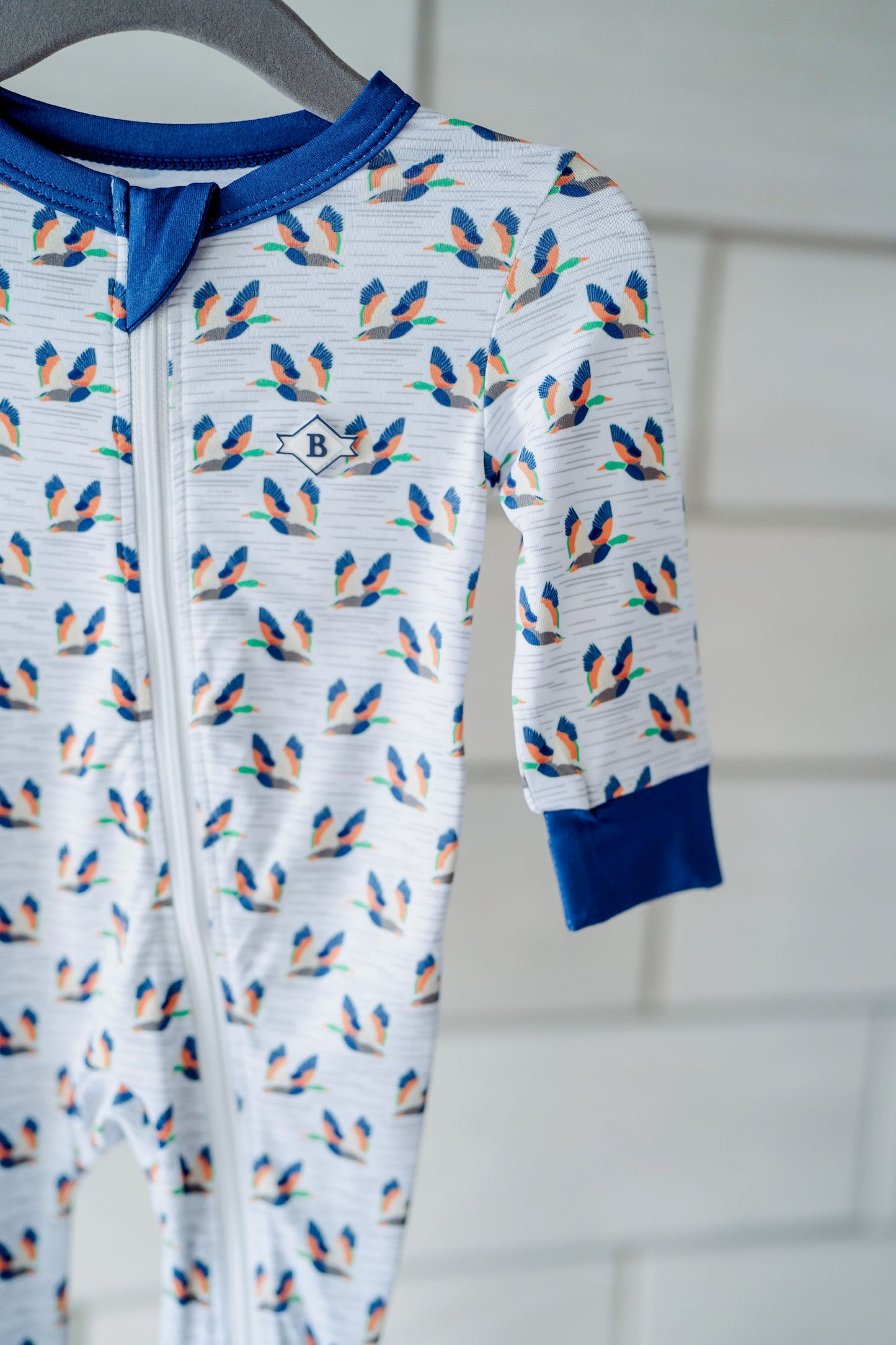 Baby Burlebo Flying Mallard Onesie