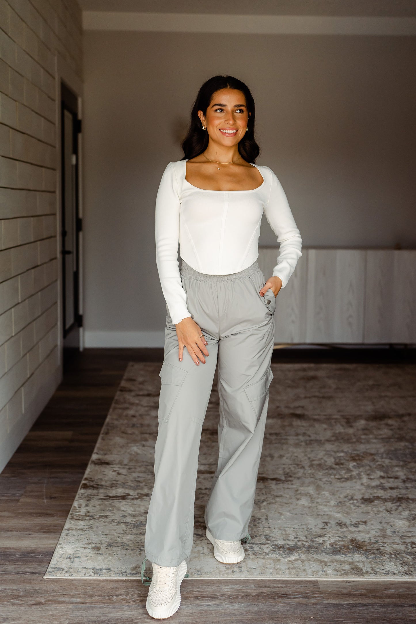 Crepe Sculpted Top