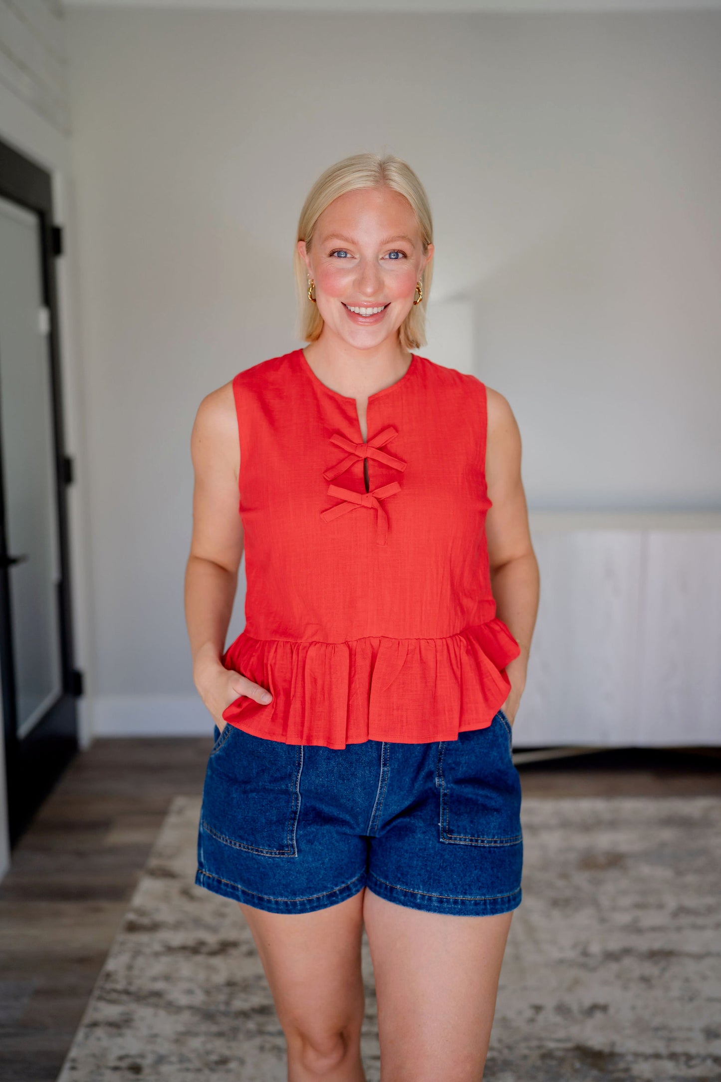 Hattie Peplum Top