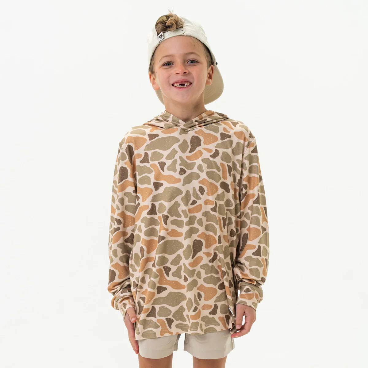 Boys Burlebo Performance Hoodie - Venado Camo