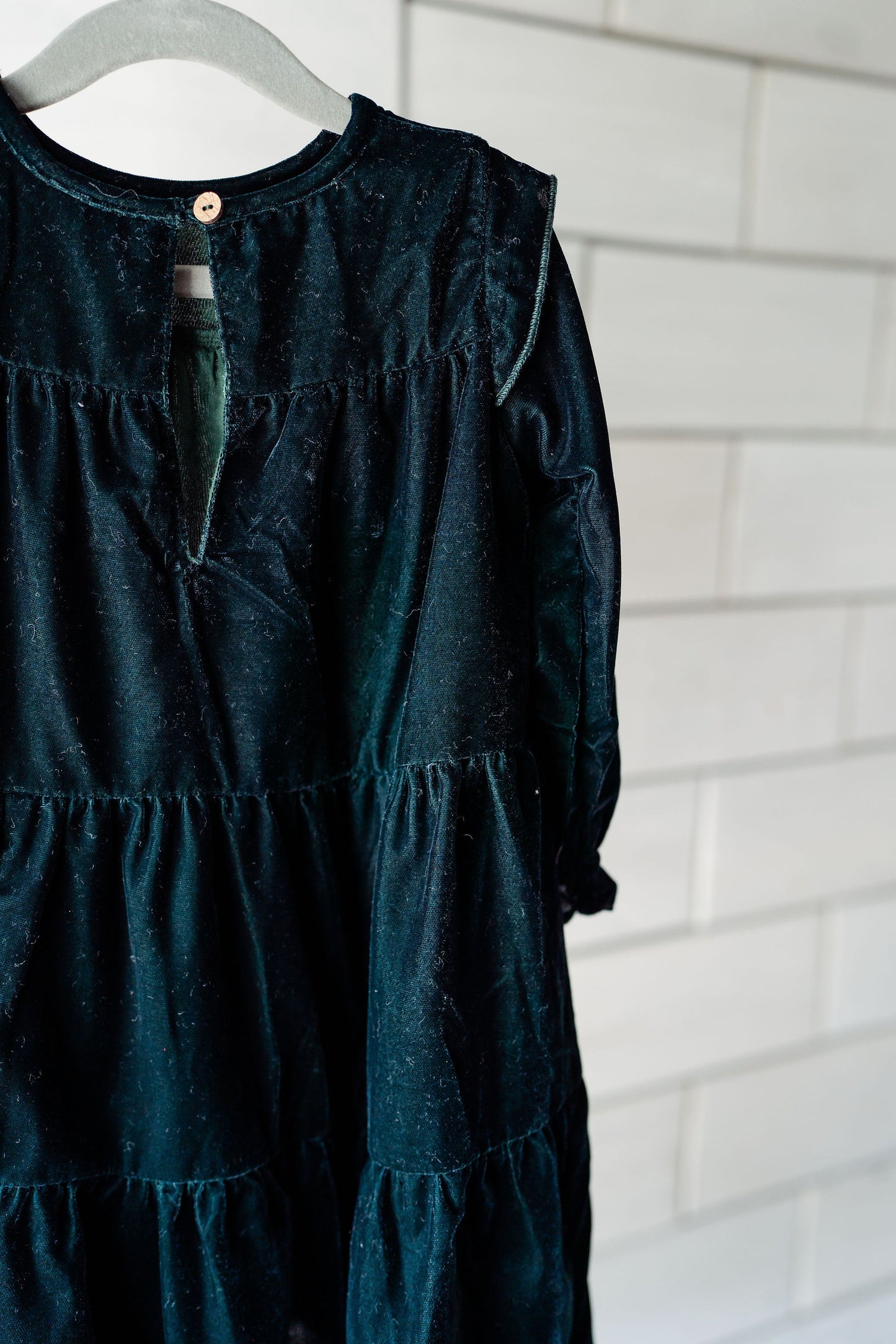 Emerald Velvet Dress