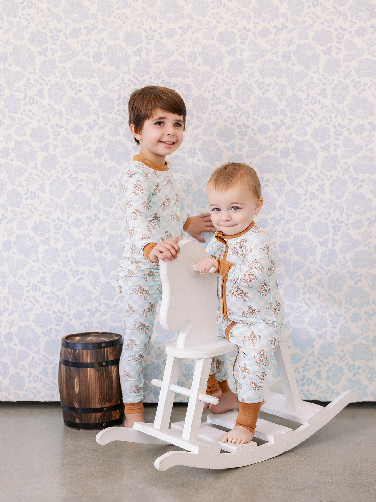 Poppy Kids Co Cowboy Zipper Romper