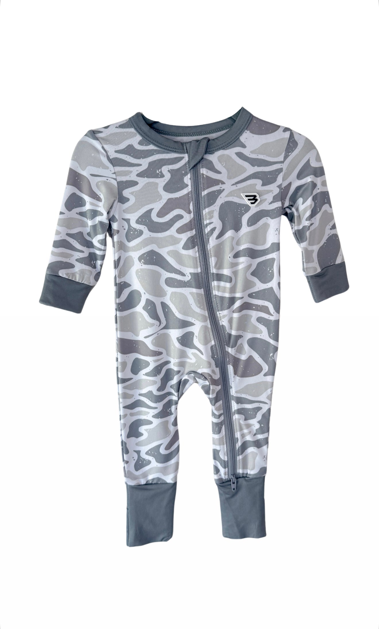 Baby Burlebo White Camo Onesie