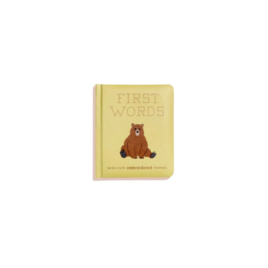 First Words with Cute Embroidered Friends Book