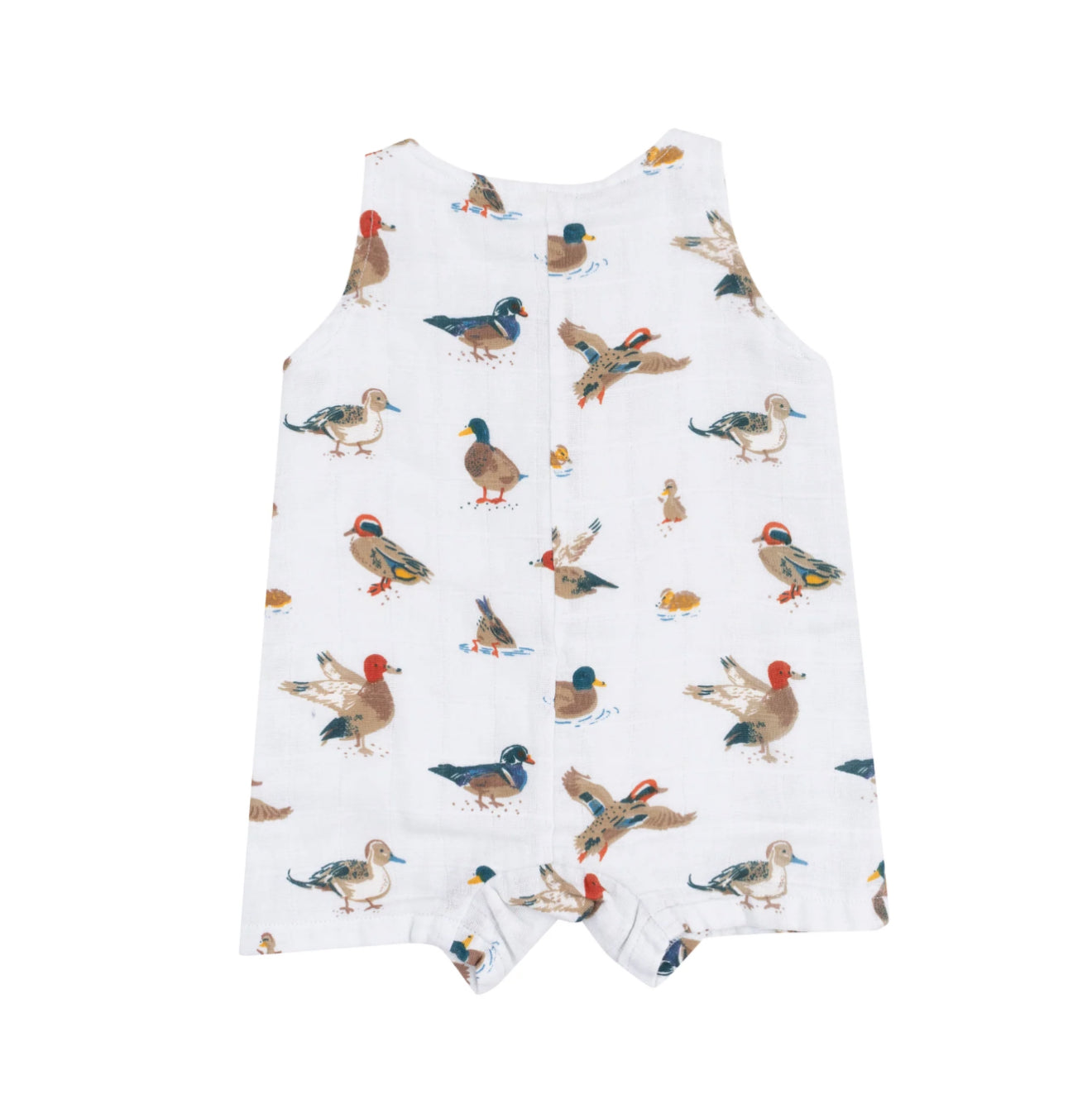 Angel Dear Solid Muslin Shortie Romper | Blue Ducks