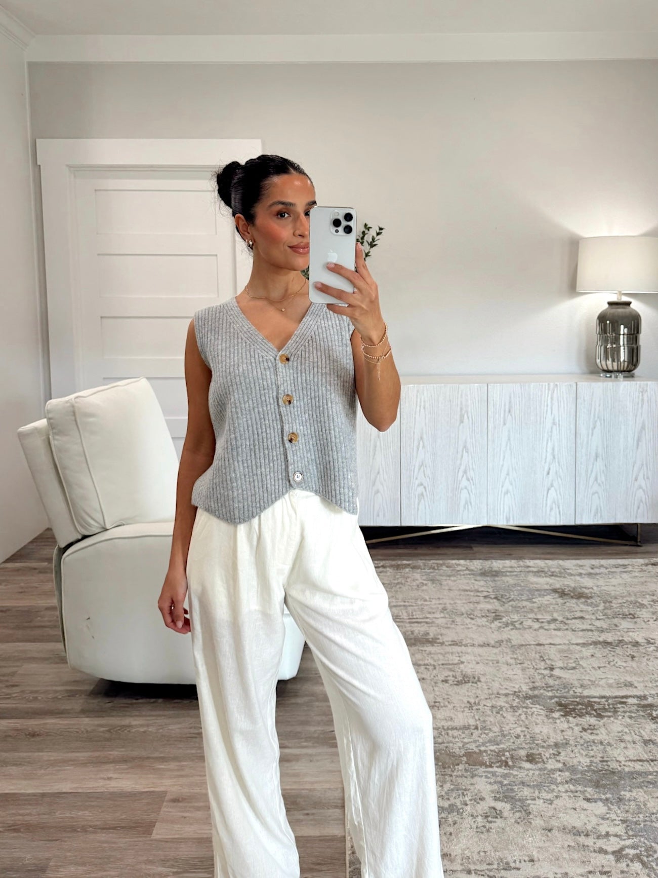 Heather Ribbed Vest