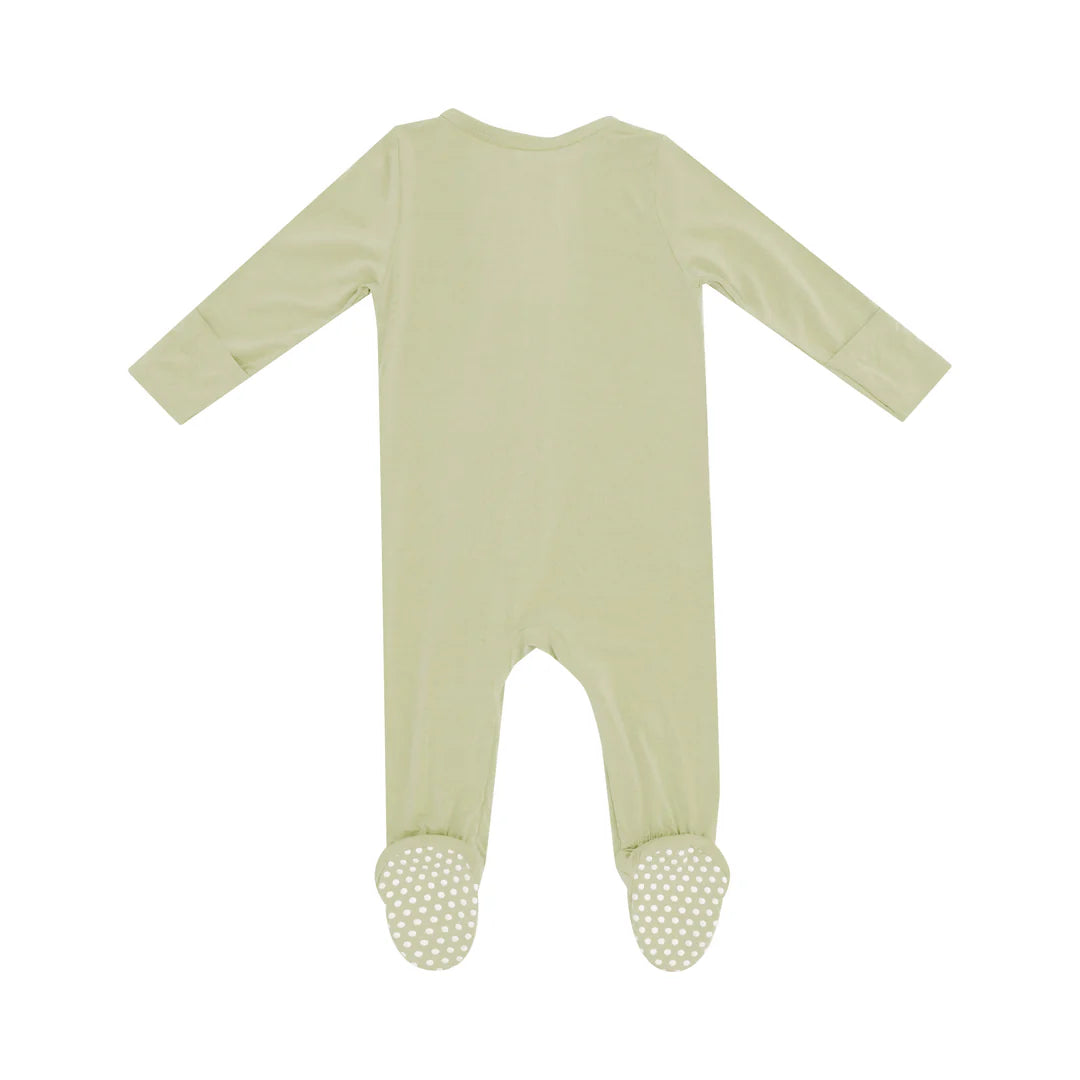 Angel Dear Solid Winter Pear Zipper Footie