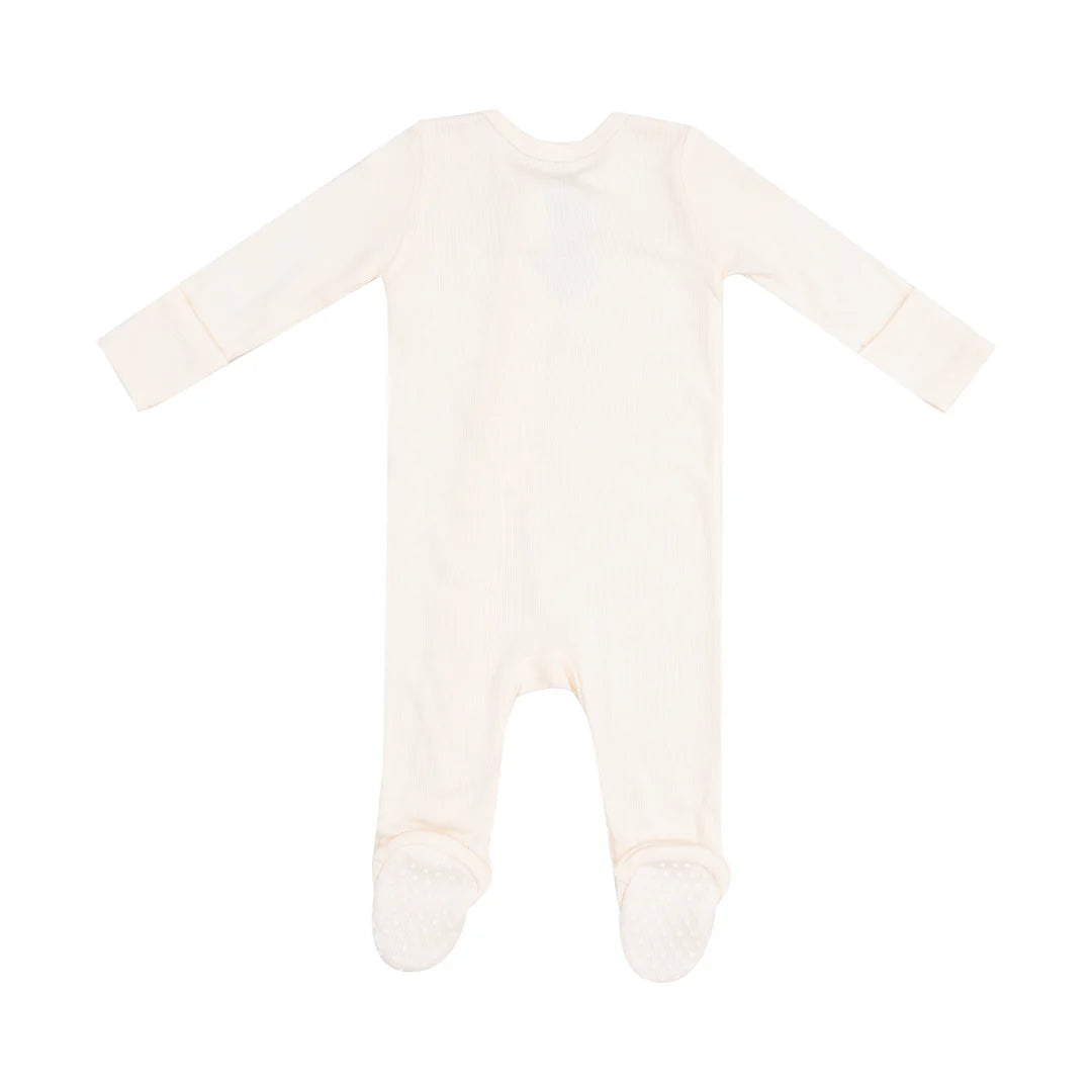 Angel Dear Sugar Swizzle Ribbed Zipper Footie