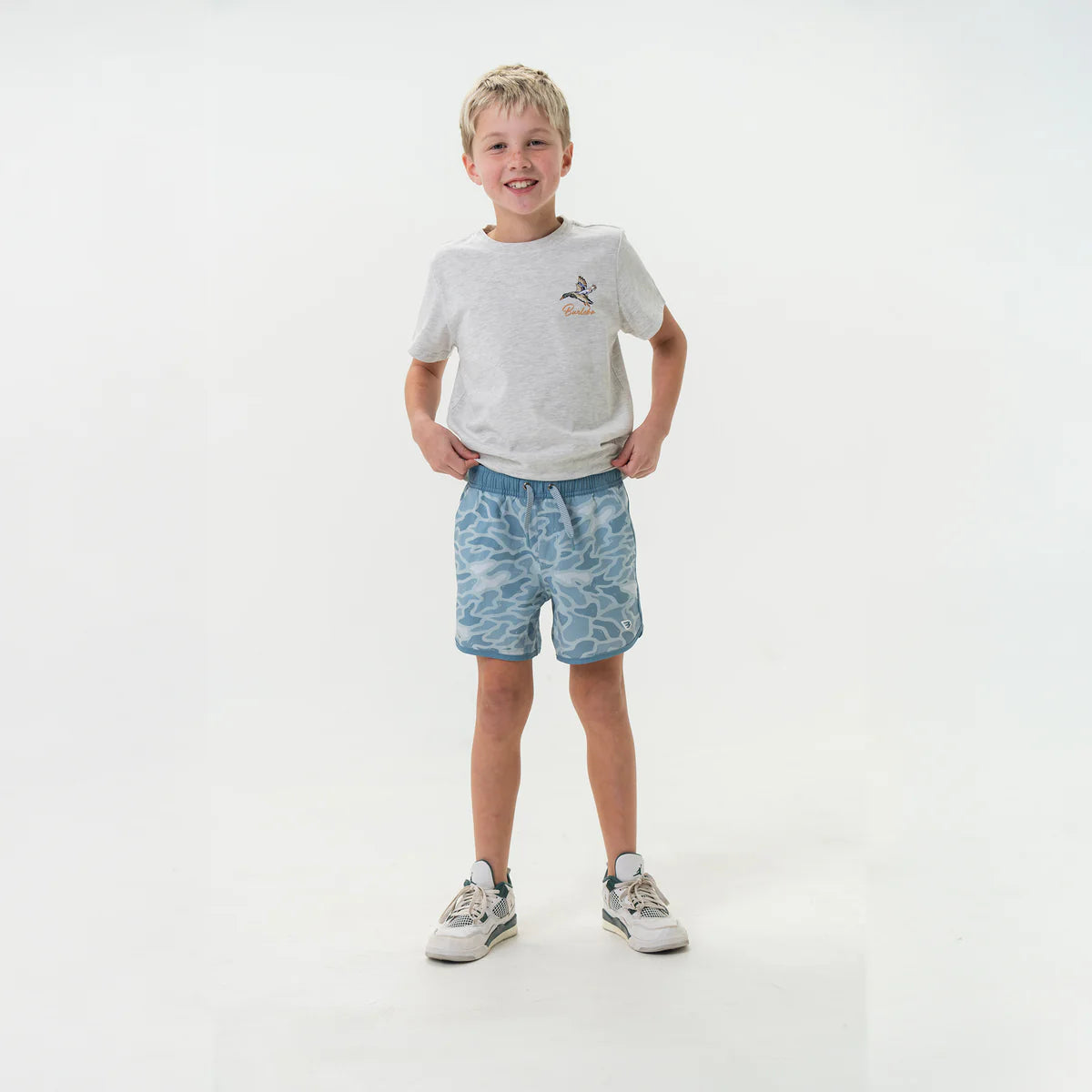 Boys Burlebo Swim Trunk - Seaside Camo