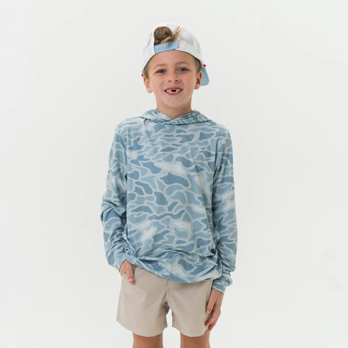 Toddler Burlebo Performance Hoodie - Seaside Camo