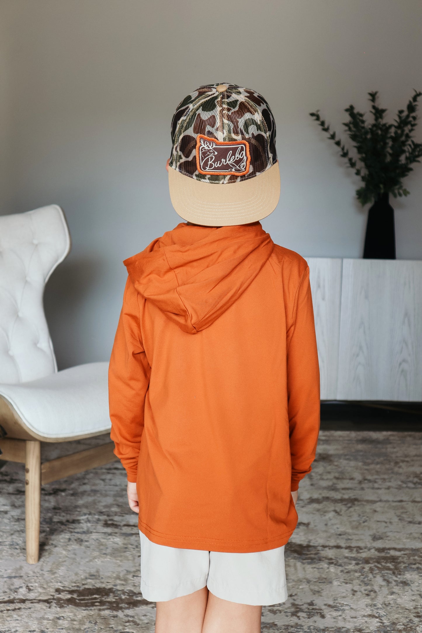 Boys Burlebo Performance Hoodie - Orange