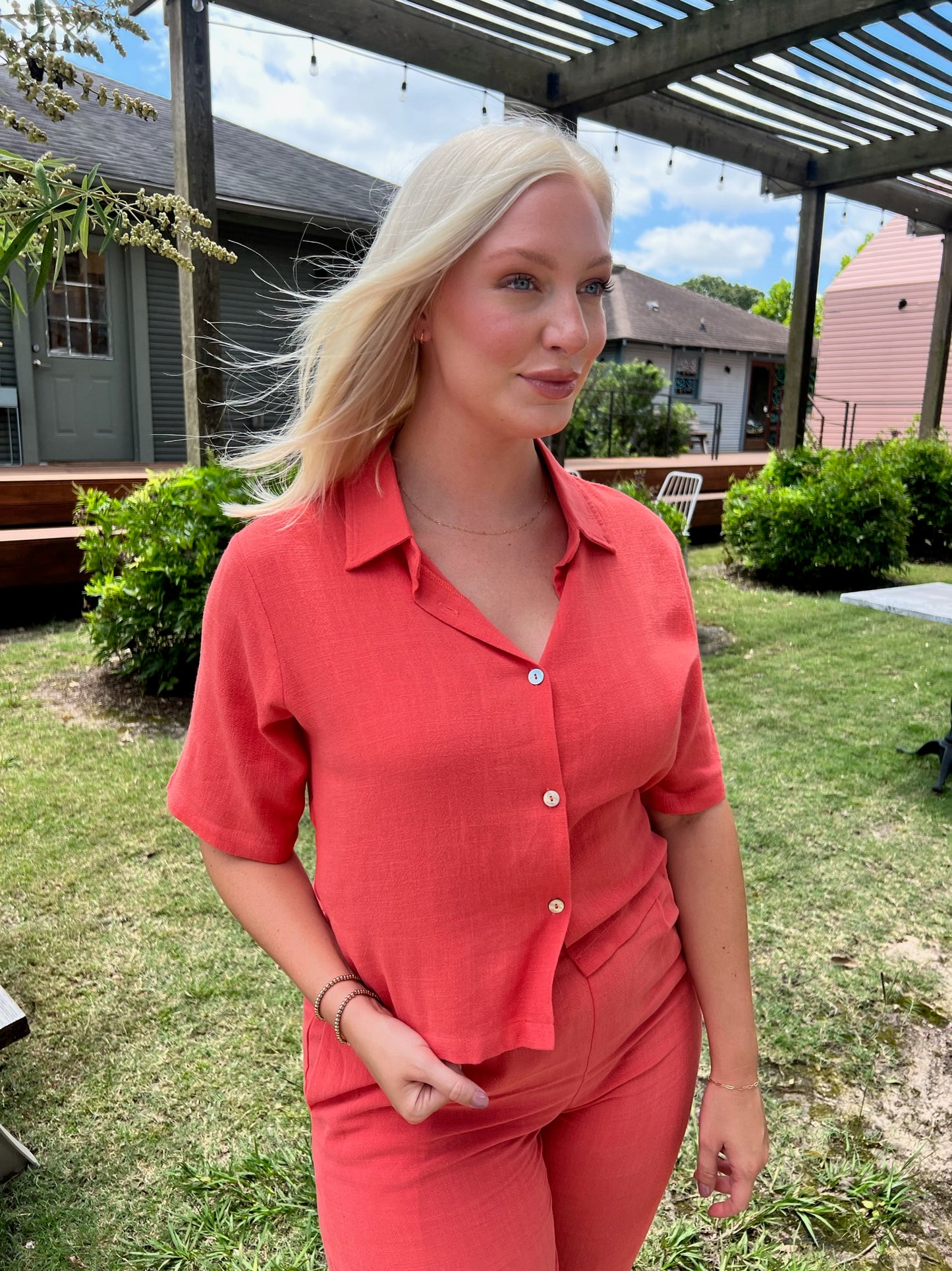 Annie Linen Top